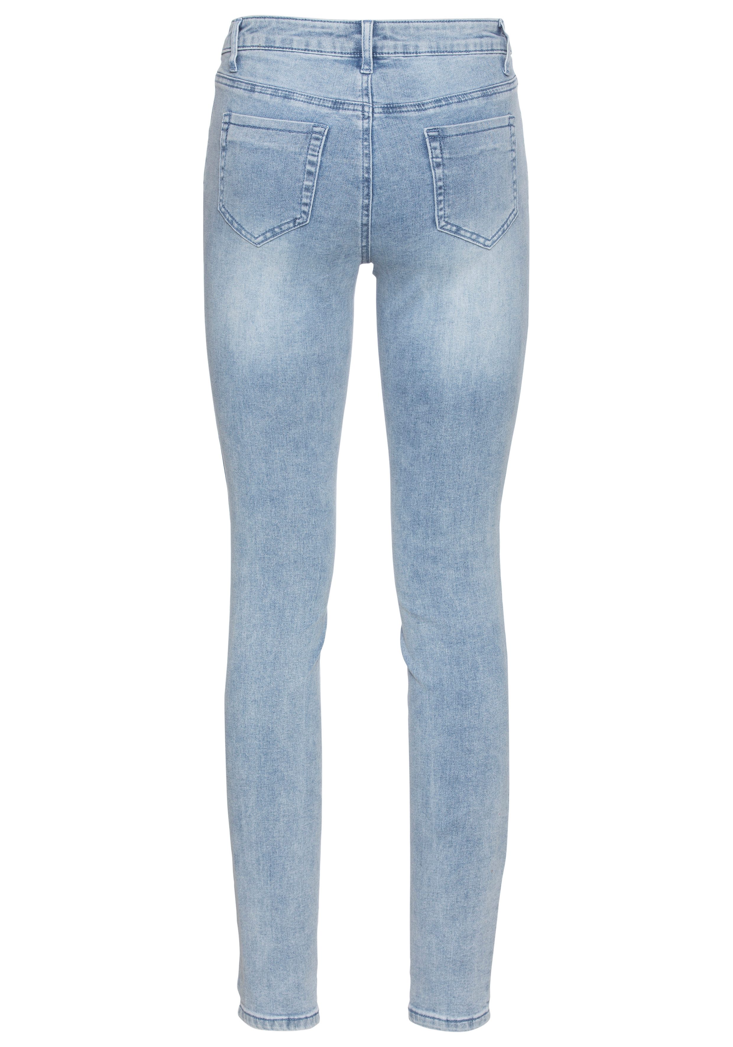 Arizona Skinny fit jeans Ultra Stretch extra-strakke been verloop, normale taille, met steekzakken