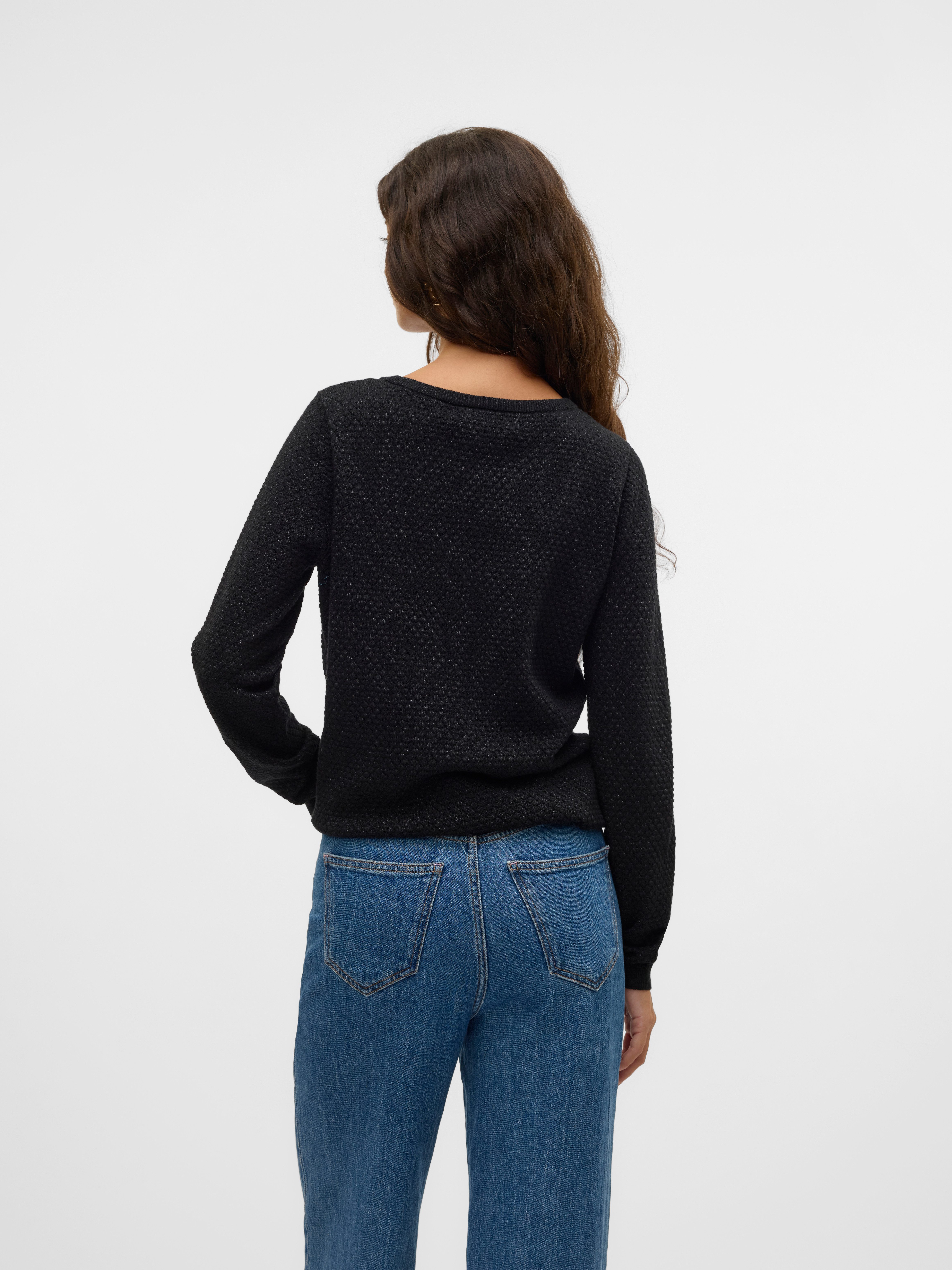 Vero Moda Trui met ronde hals VMCARE SHINE LS O-NECK PULLOVER