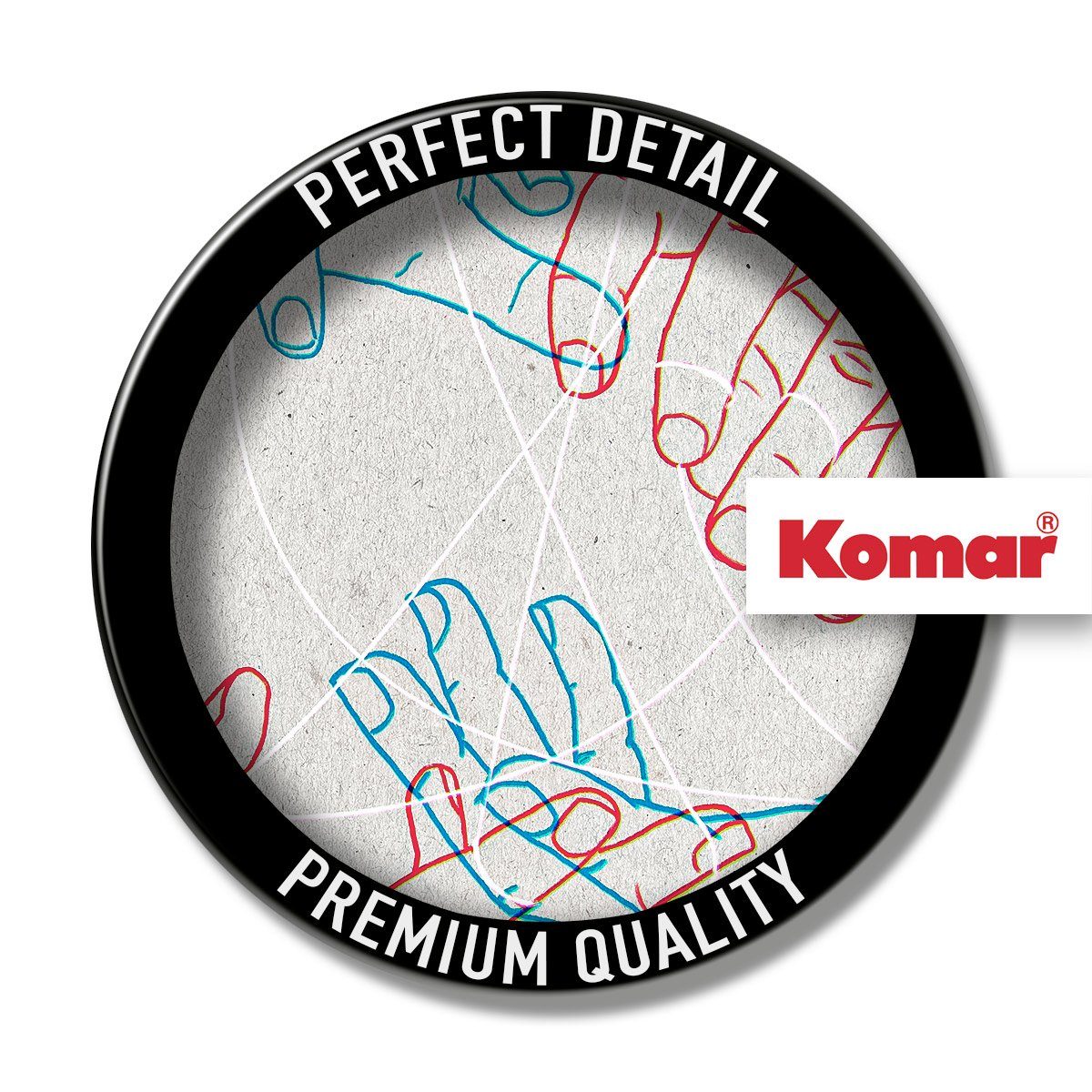 Komar Artprint op linnen Glory Hands - Afmeting 60 x 60 cm (1 stuk)