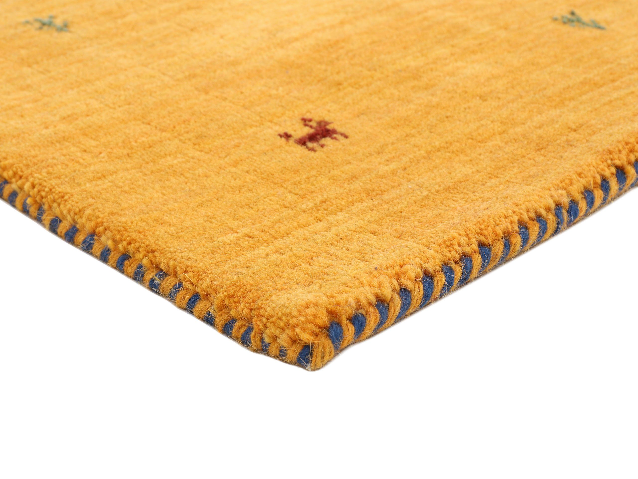 carpetfine Wollen kleed Gabbeh Uni, ook als loper verkrijgbaar