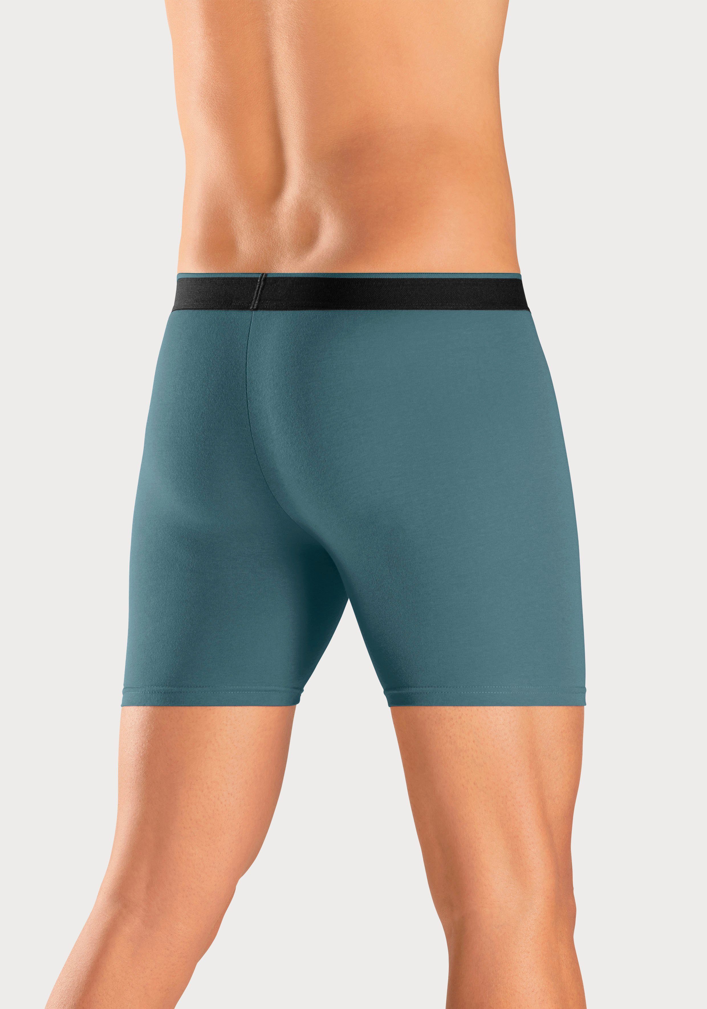 AUTHENTIC LE JOGGER Lange boxershort met twee kleuren geweven band en langere pijpen (set 5 stuks)