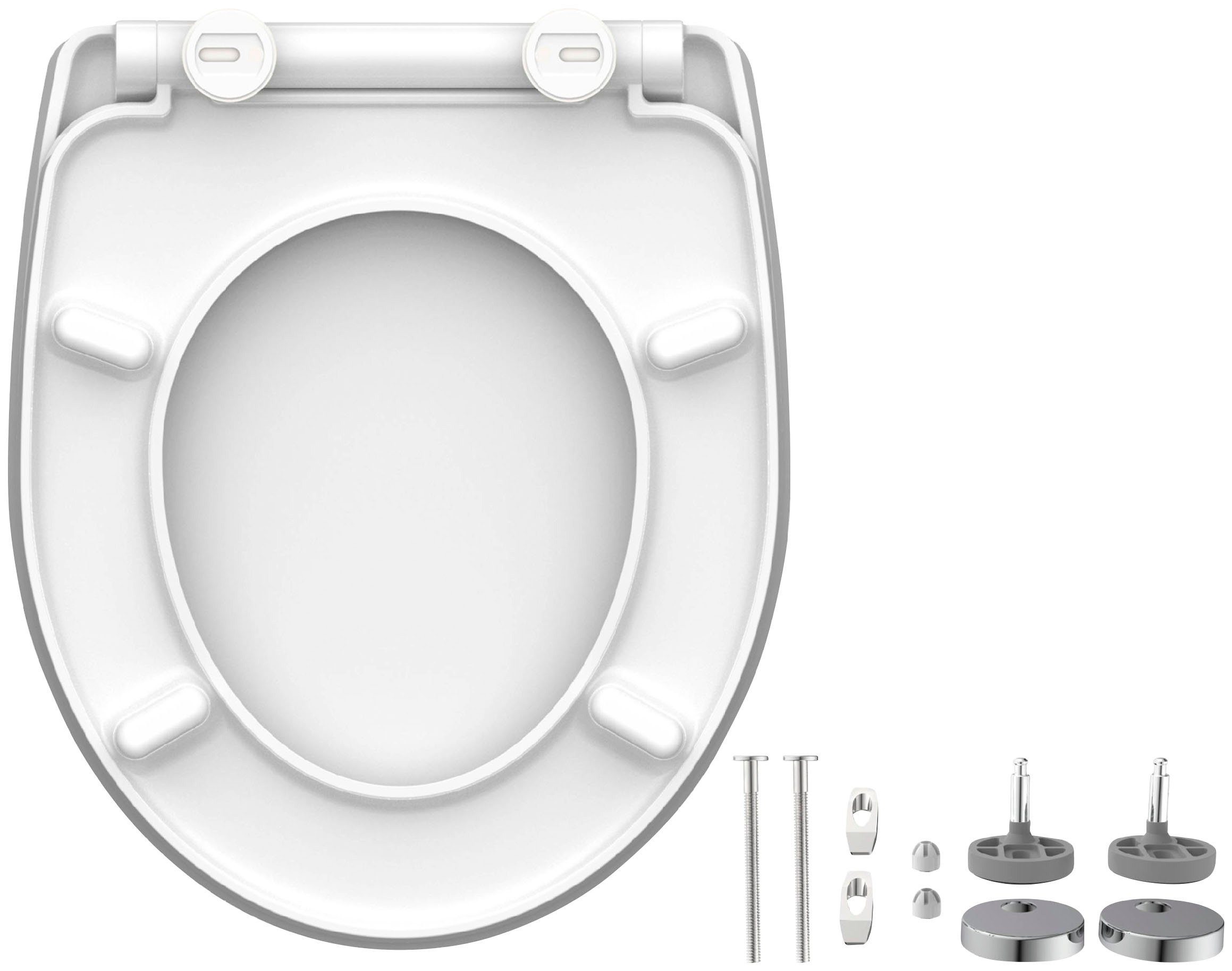 Schütte Toiletzitting Magic light Duroplast, met softclosemechanisme en snelsluiting, High gloss