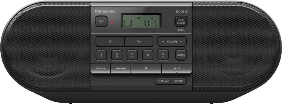 Panasonic Boombox RX-D500EG-K CD-