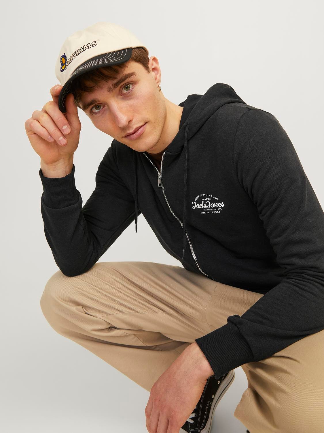 Jack & Jones Sweatvest JJFOREST SWEAT ZIP HOOD