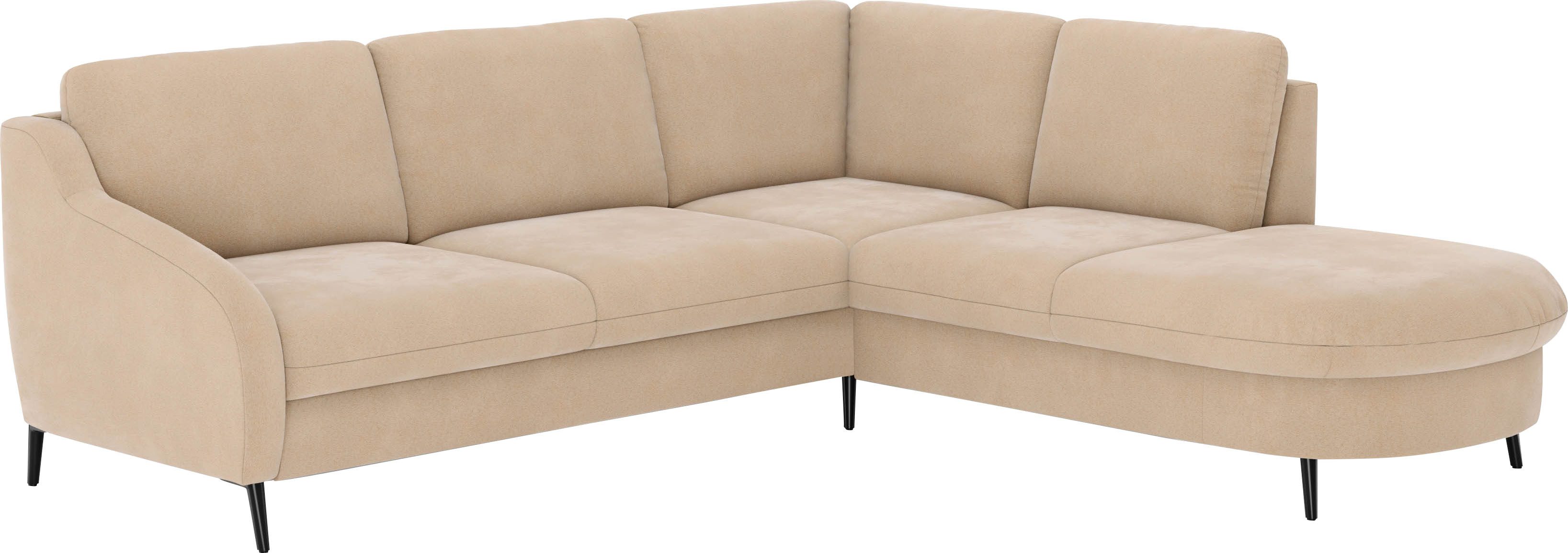 sit&more Hoekbank Soul L-vorm optioneel met bedfunctie en bedlade of lade