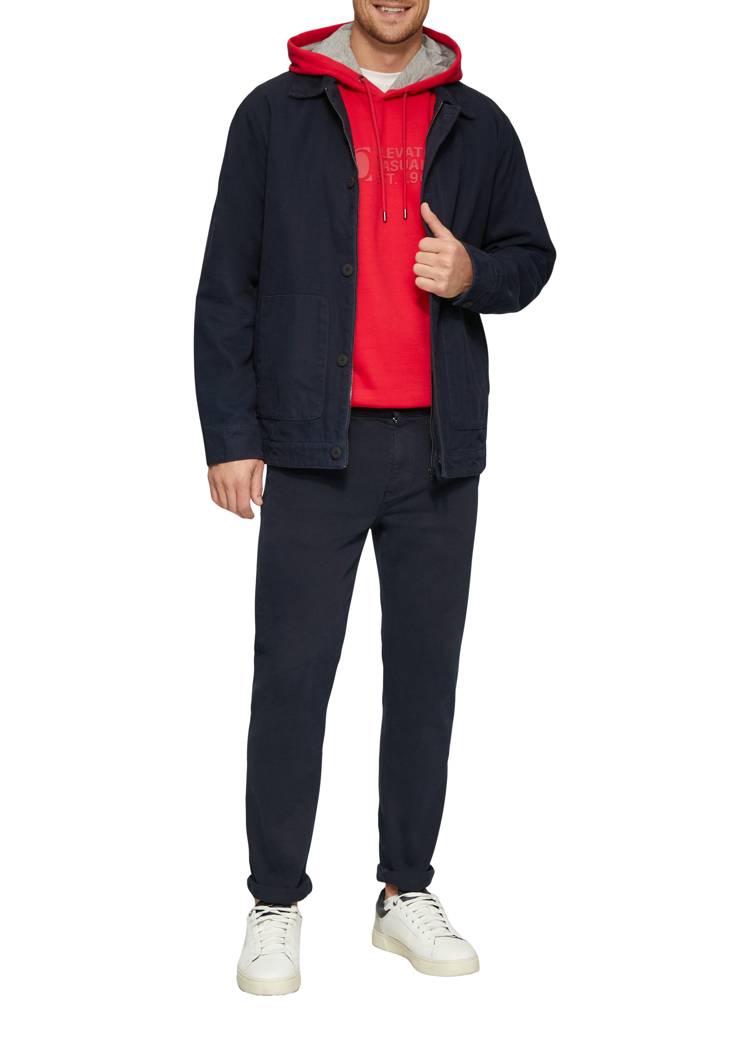 s.Oliver Hoodie met frontprint