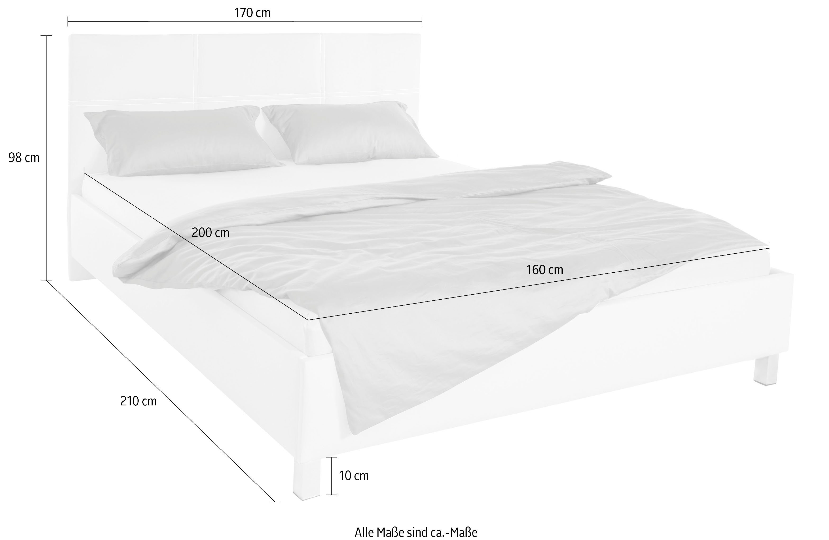 Westfalia Polsterbetten Gestoffeerd bed