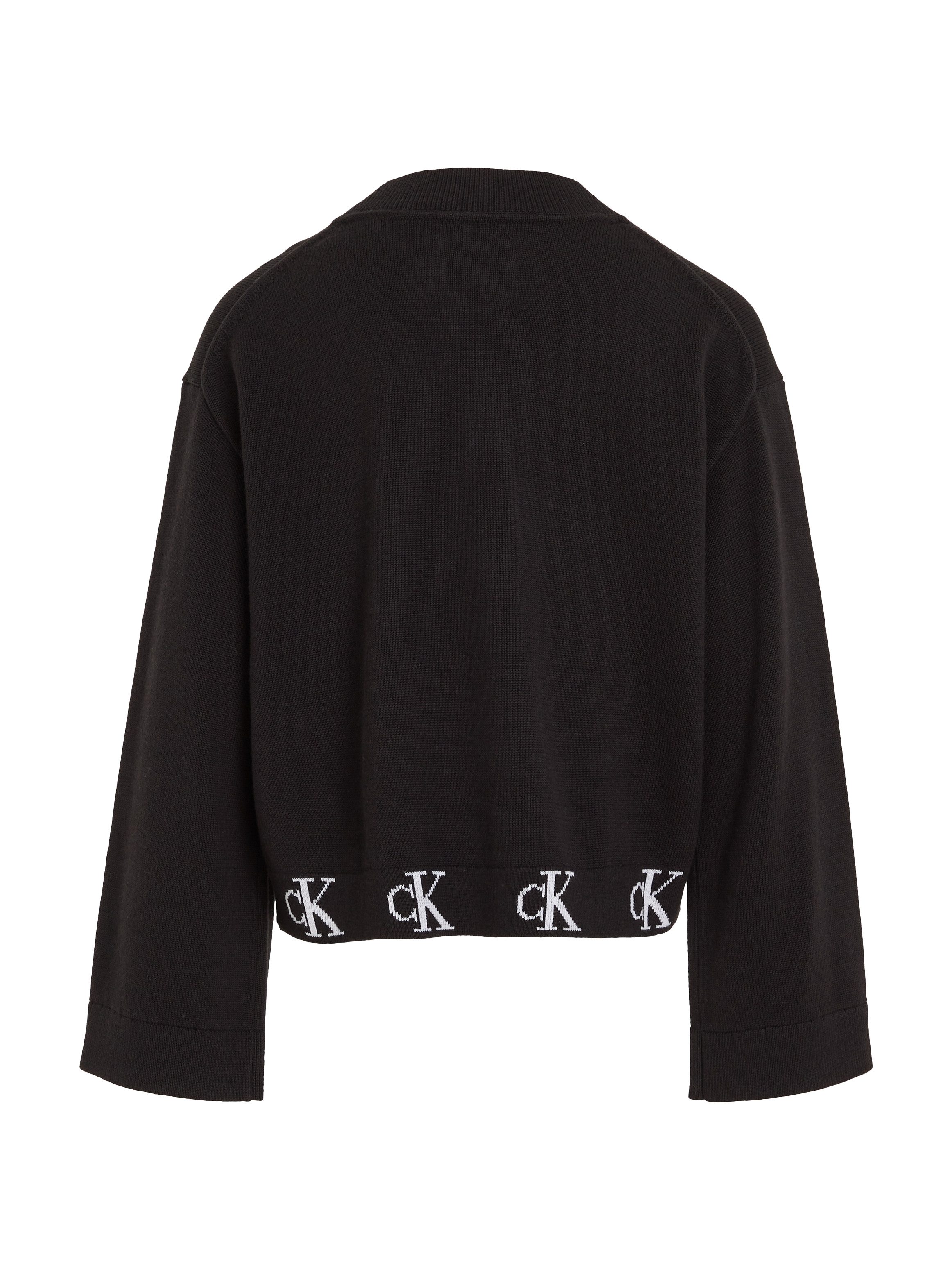 Calvin Klein Cardigan MONOGRAM LOGO CARDIGAN voor kinderen tot 16 jaar