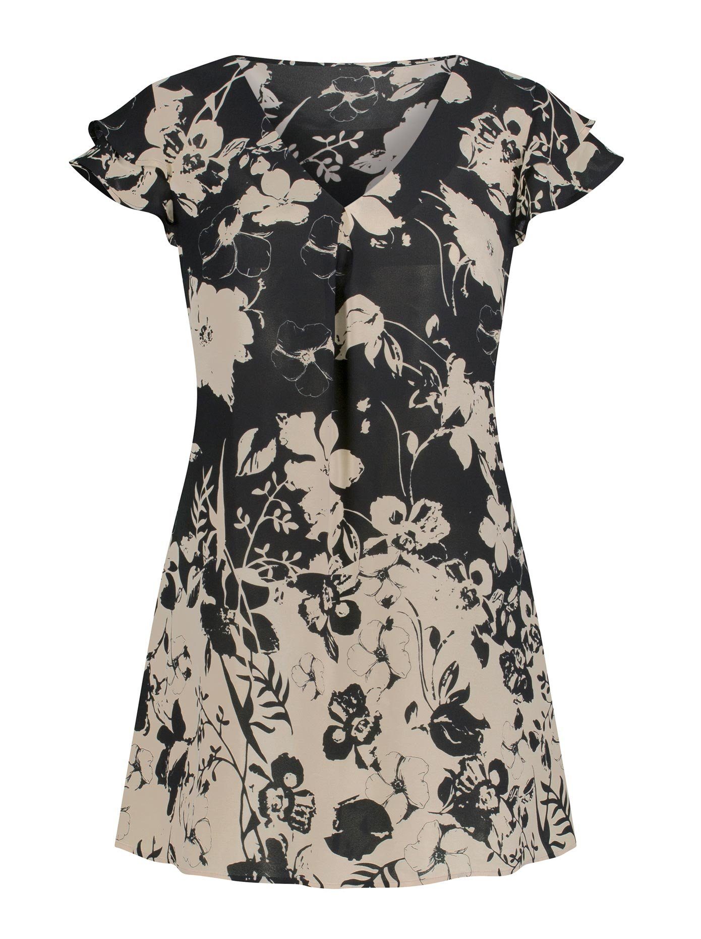 Alessa W. Gedessineerde blouse