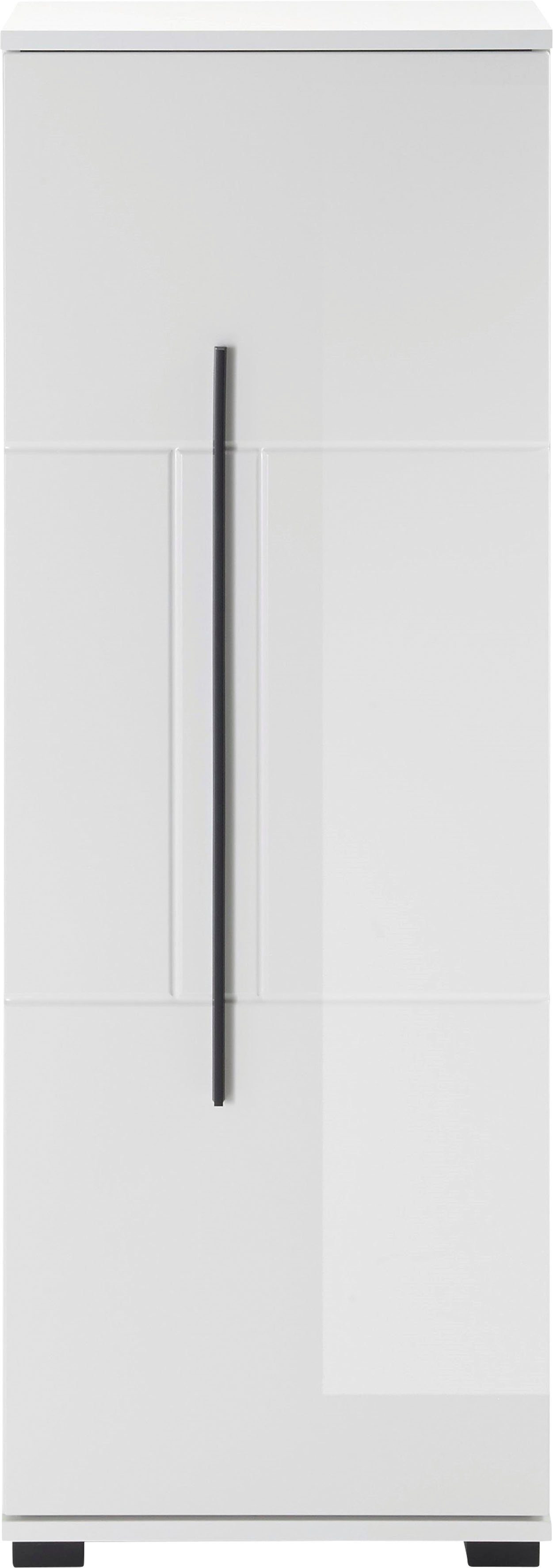 INOSIGN Halfhoge kast Cantara, Badschrank in Hochglanz Weiß, Schrank im modernen Design