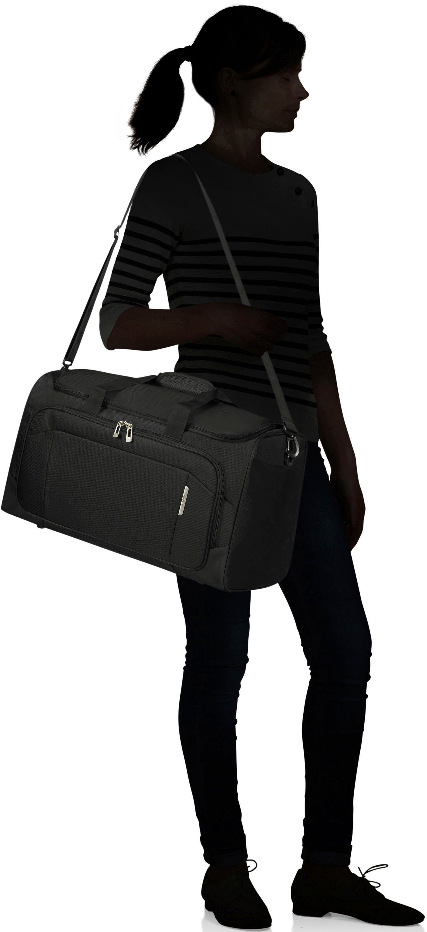 Samsonite Reistas RESPARK ozone black 55 cm Handbagage tas reisbagage met trolley bevestigingssysteem