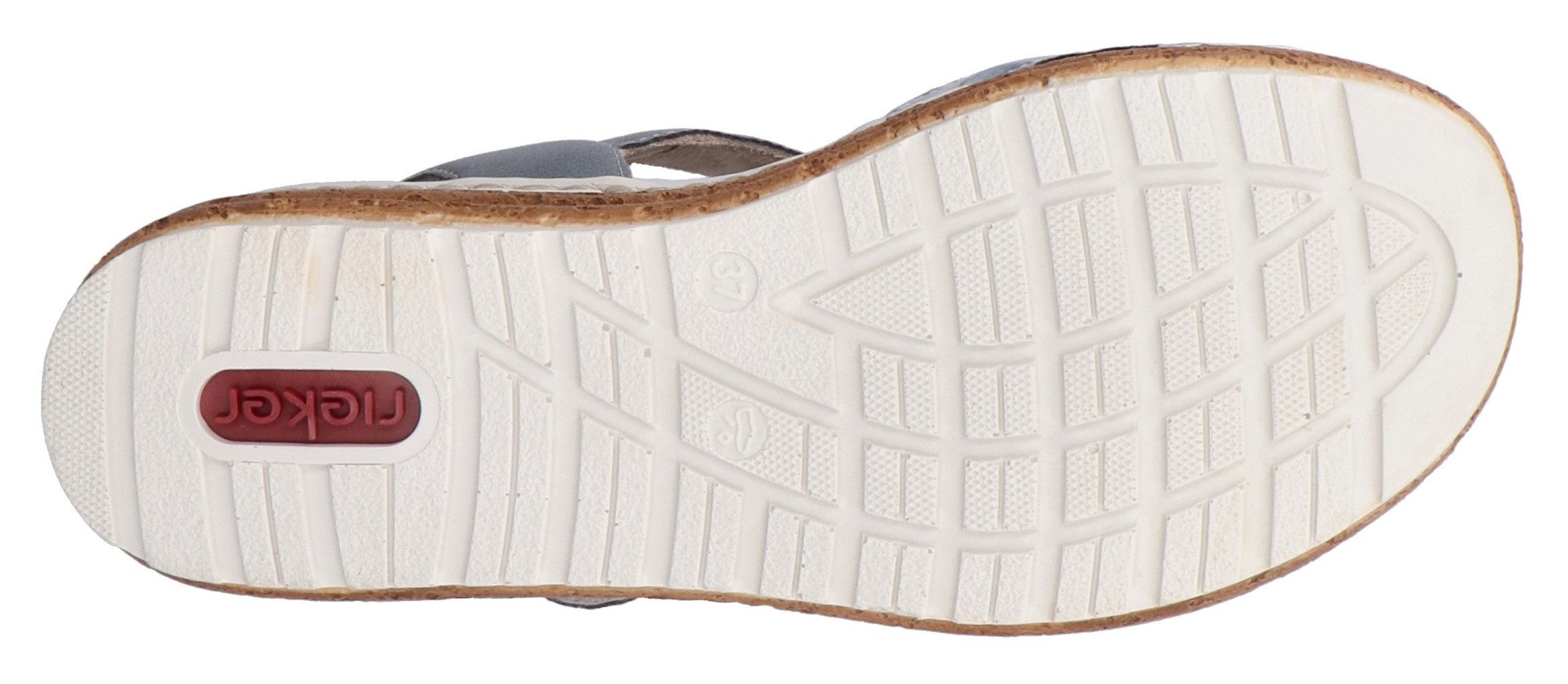 Rieker Plateausandalen Sandalette, zomerschoen, sleehaksandaal met praktische klittenbandsluitingen
