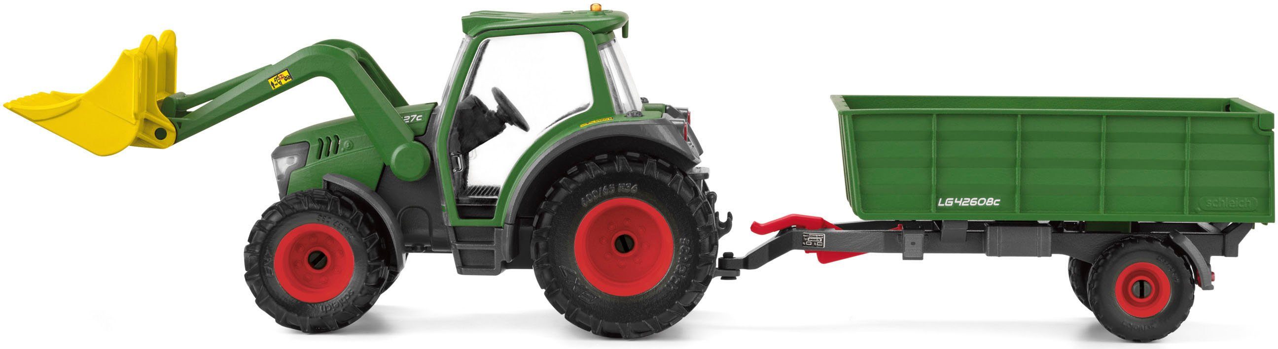 Schleich® Speelwereld FARM WORLD, Tractor met aanhangwagen (42608)