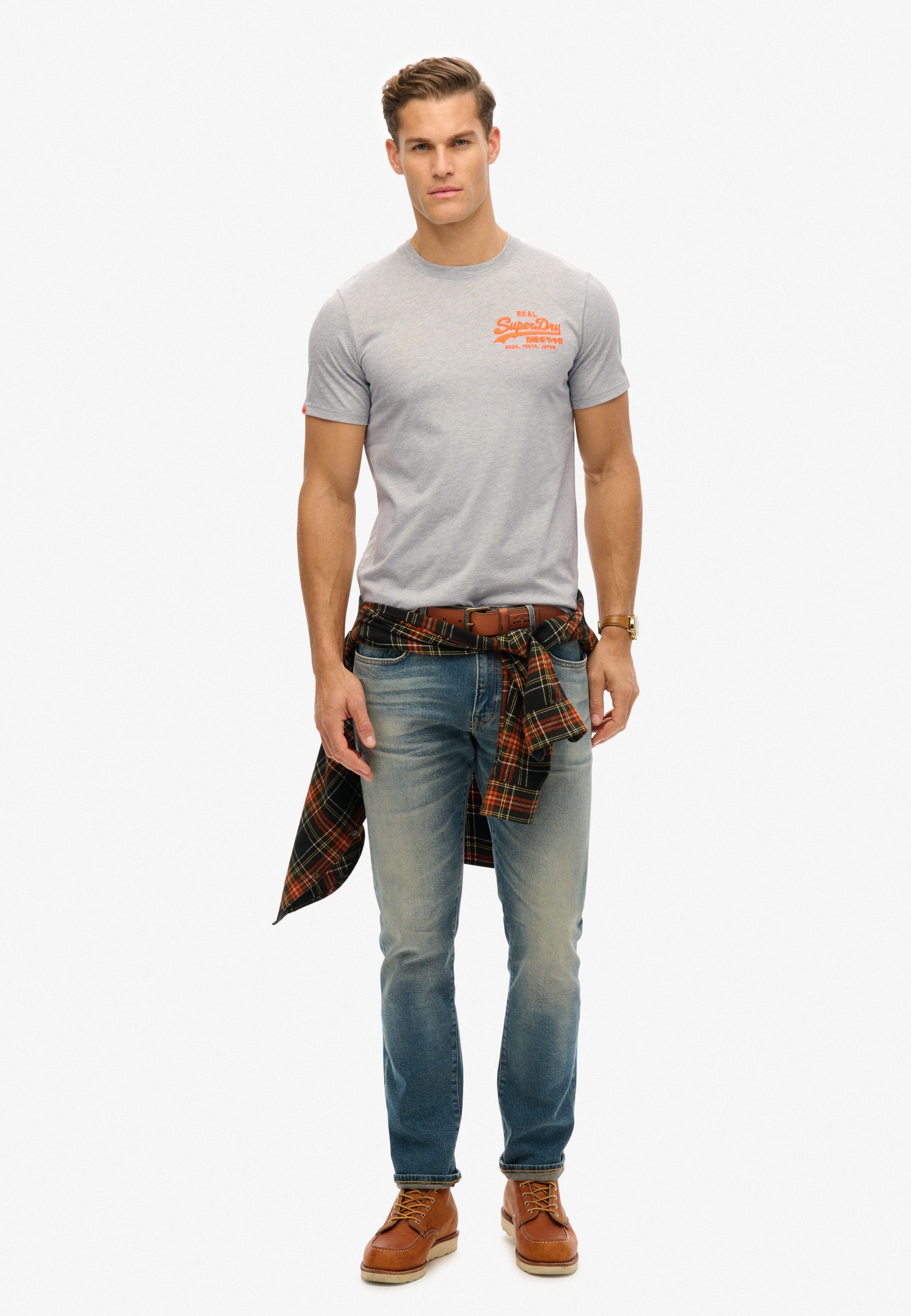 Superdry Shirt met ronde hals VL EMBROIDERED RELAXED TEE
