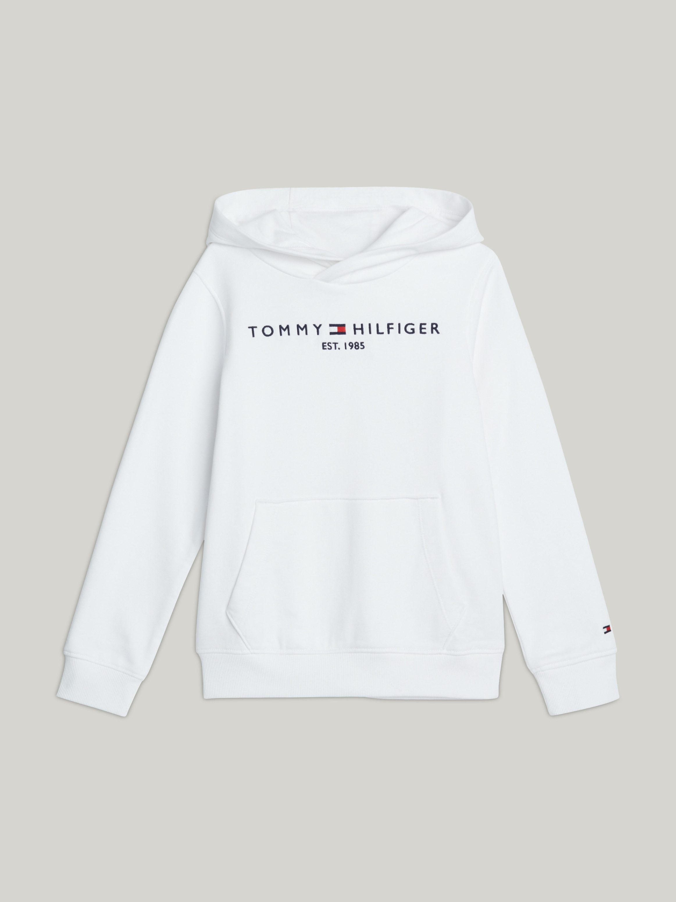 Tommy Hilfiger Hoodie U ESSENTIAL HOODIE met logo-borduurwerk en tekst
