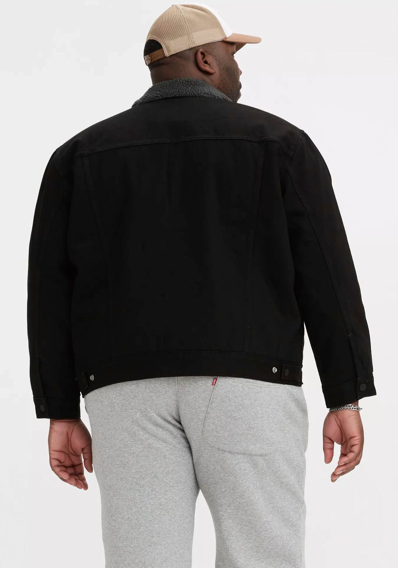 Levi's® Plus Jeansjack SHERPA TRUCKER met doorlopende drukknoopsluiting