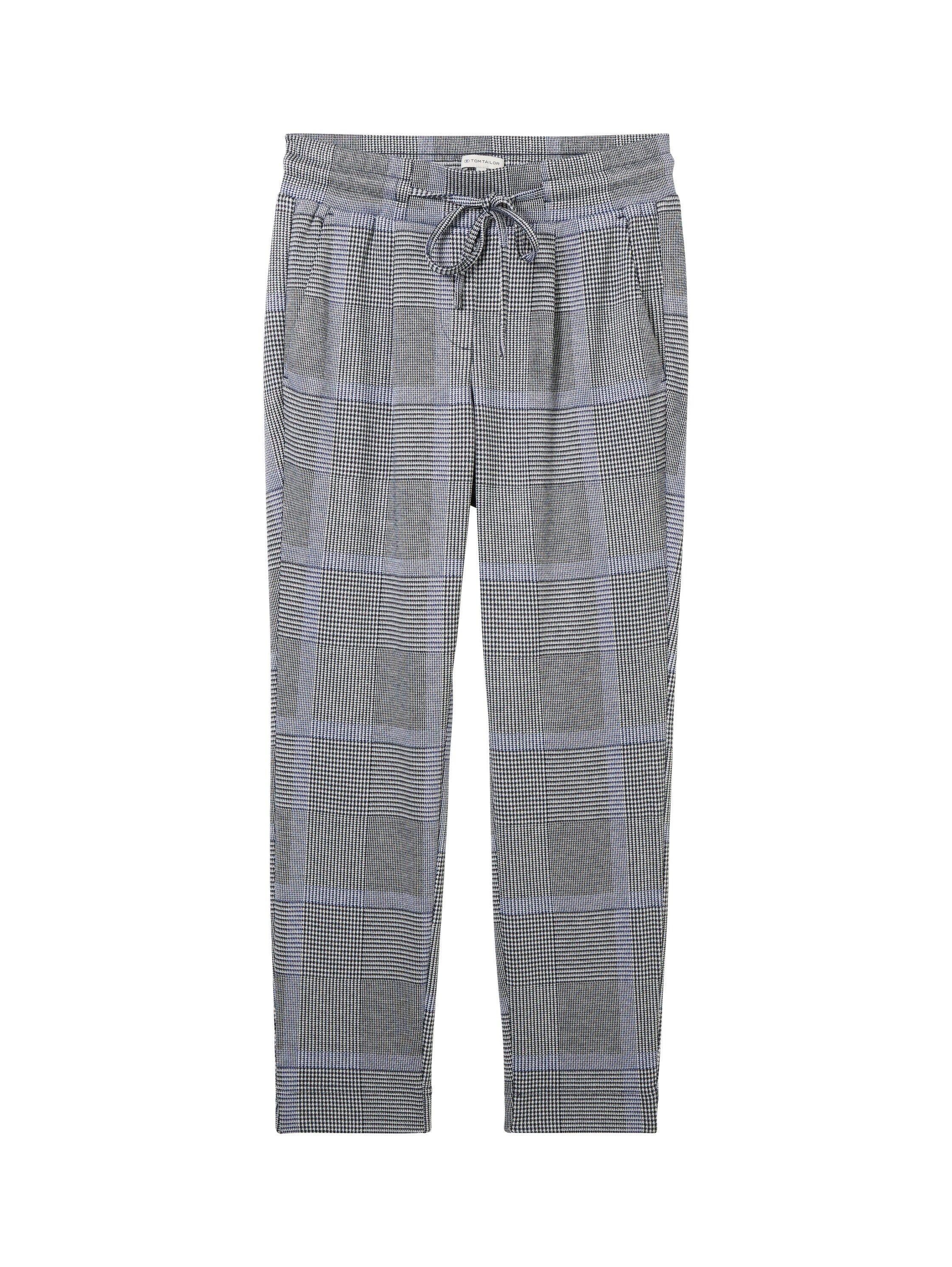 Tom Tailor Joggingbroek met geruit patroon