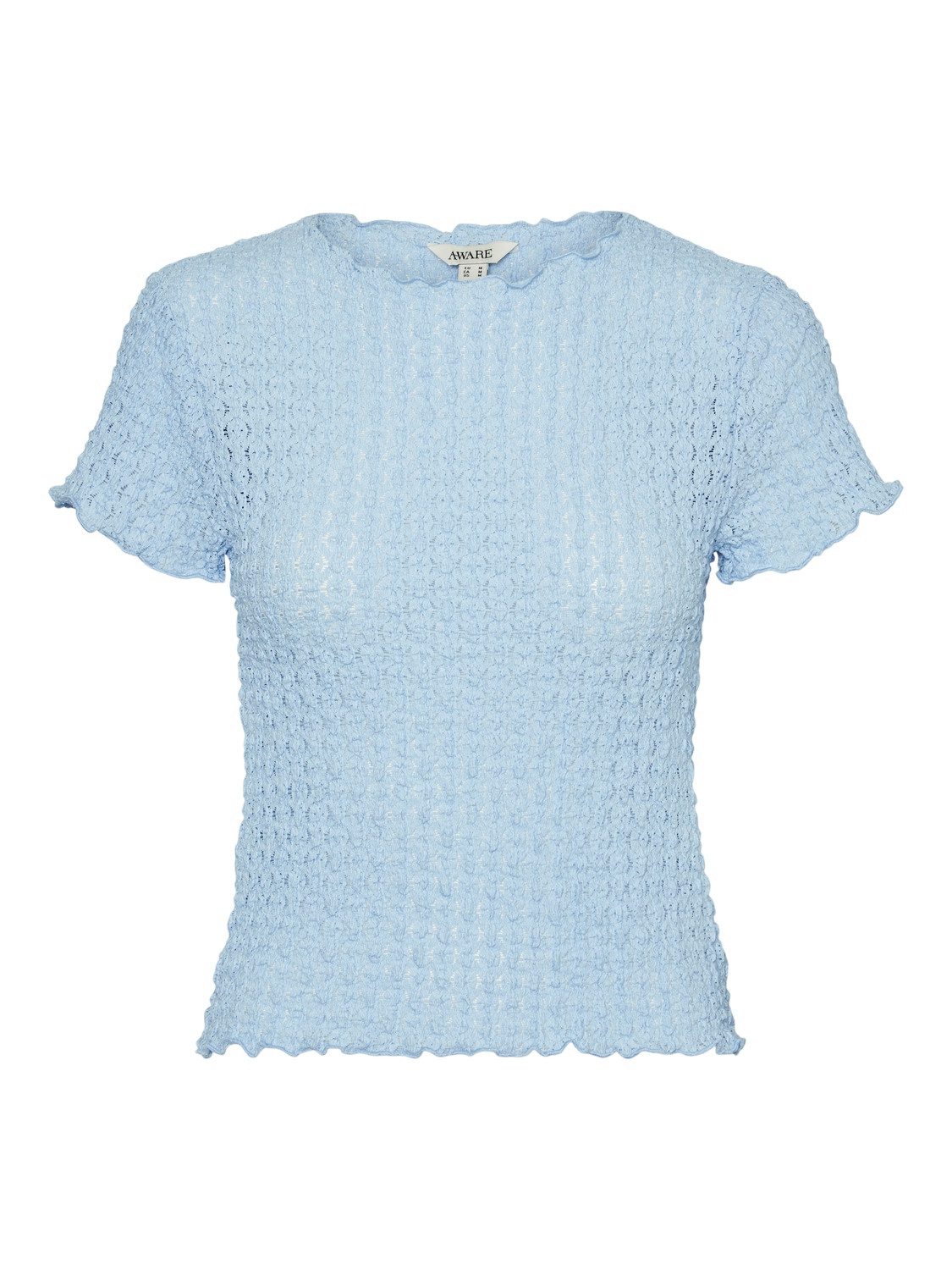 Vero Moda Shirt met korte mouwen VMSHELBY SS O-NECK SHORT TOP VMA NOOS (1-delig)