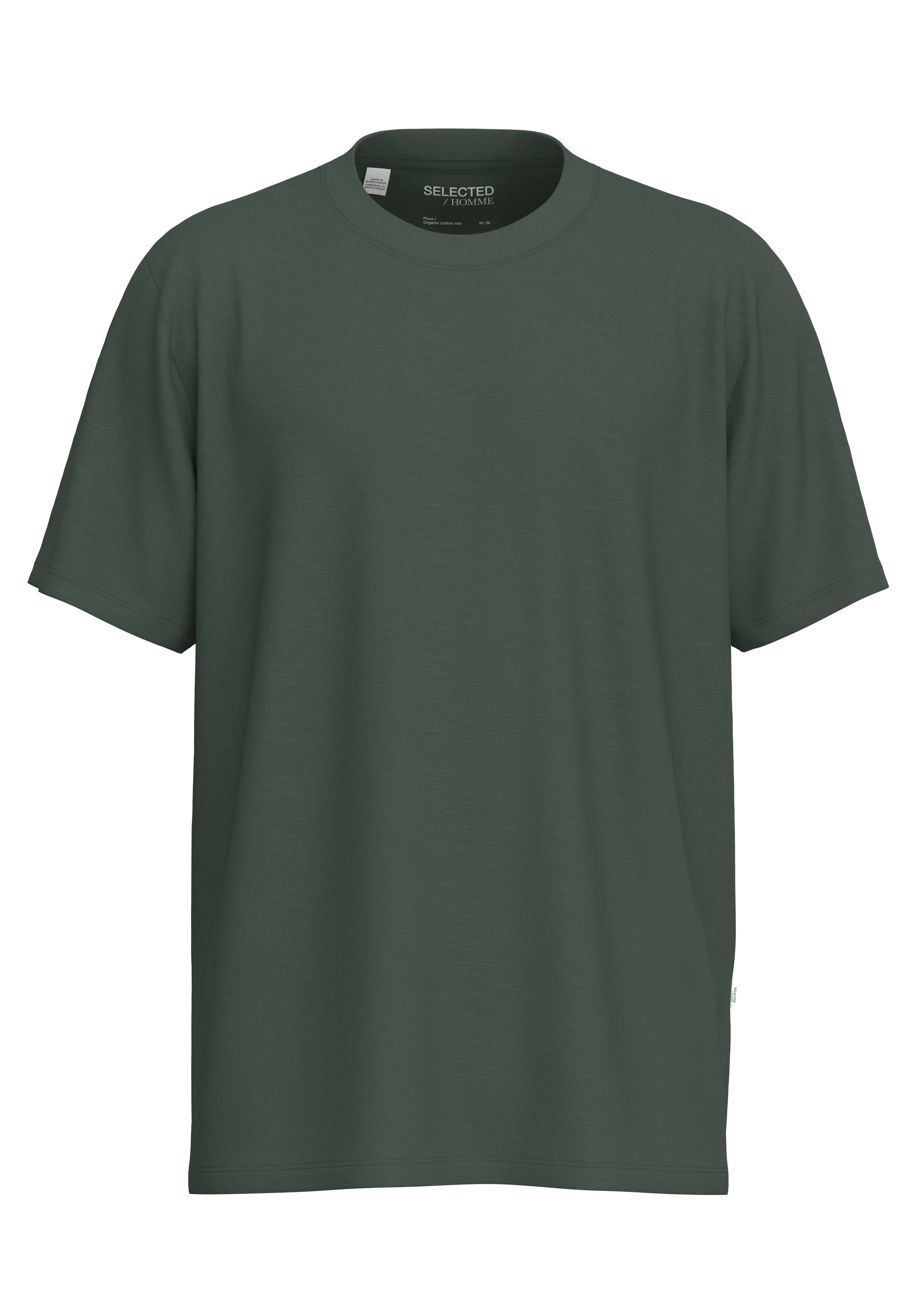 SELECTED HOMME Shirt met ronde hals SLHASPEN SS O-NECK TEE NOOS