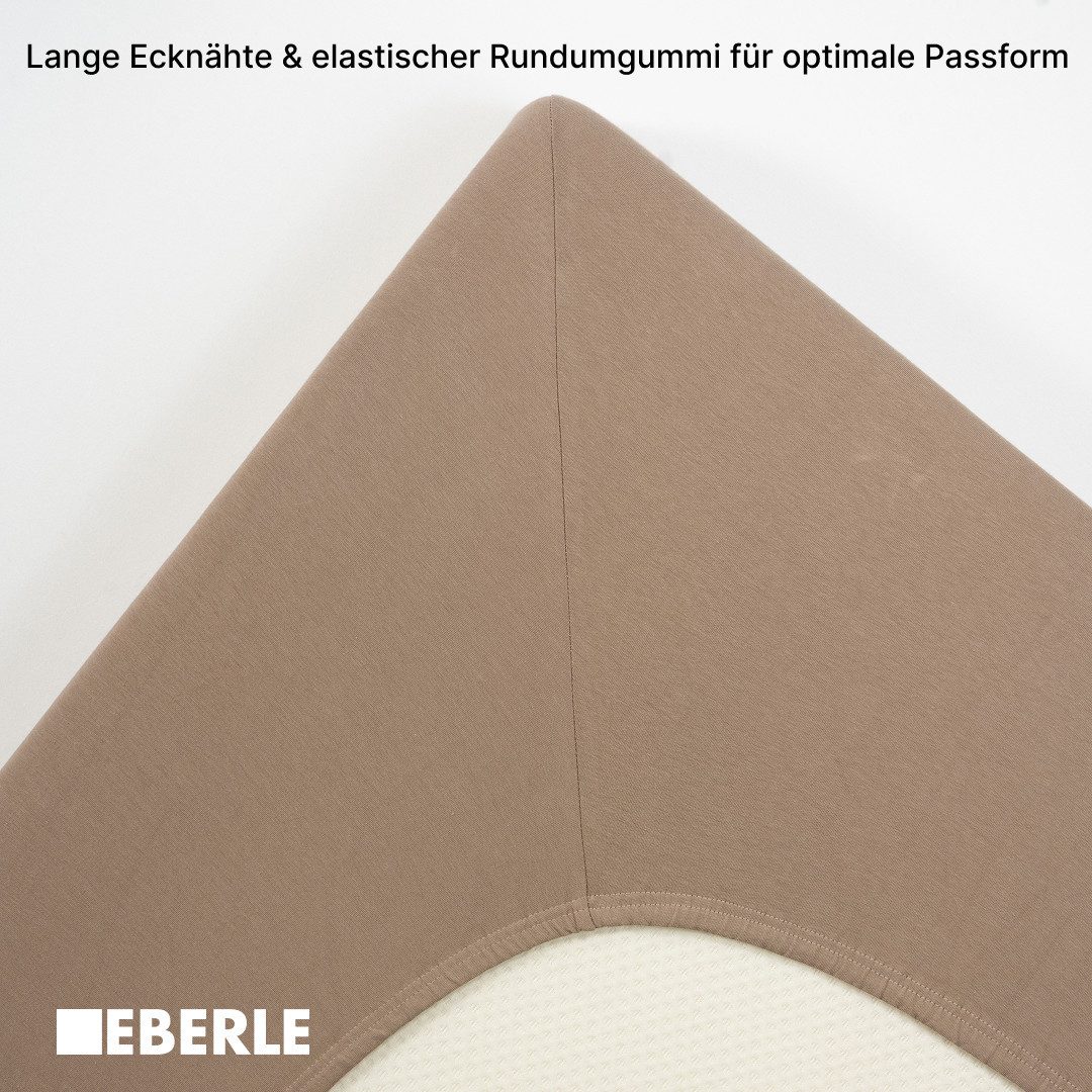 bellana Hoeslaken Jersey-elastaan aqua in mt. 90x200, 140x200 of 180x200 cm van katoen, voor matrassen tot 35 cm hoogte, laken, hoeslaken (1 stuk)