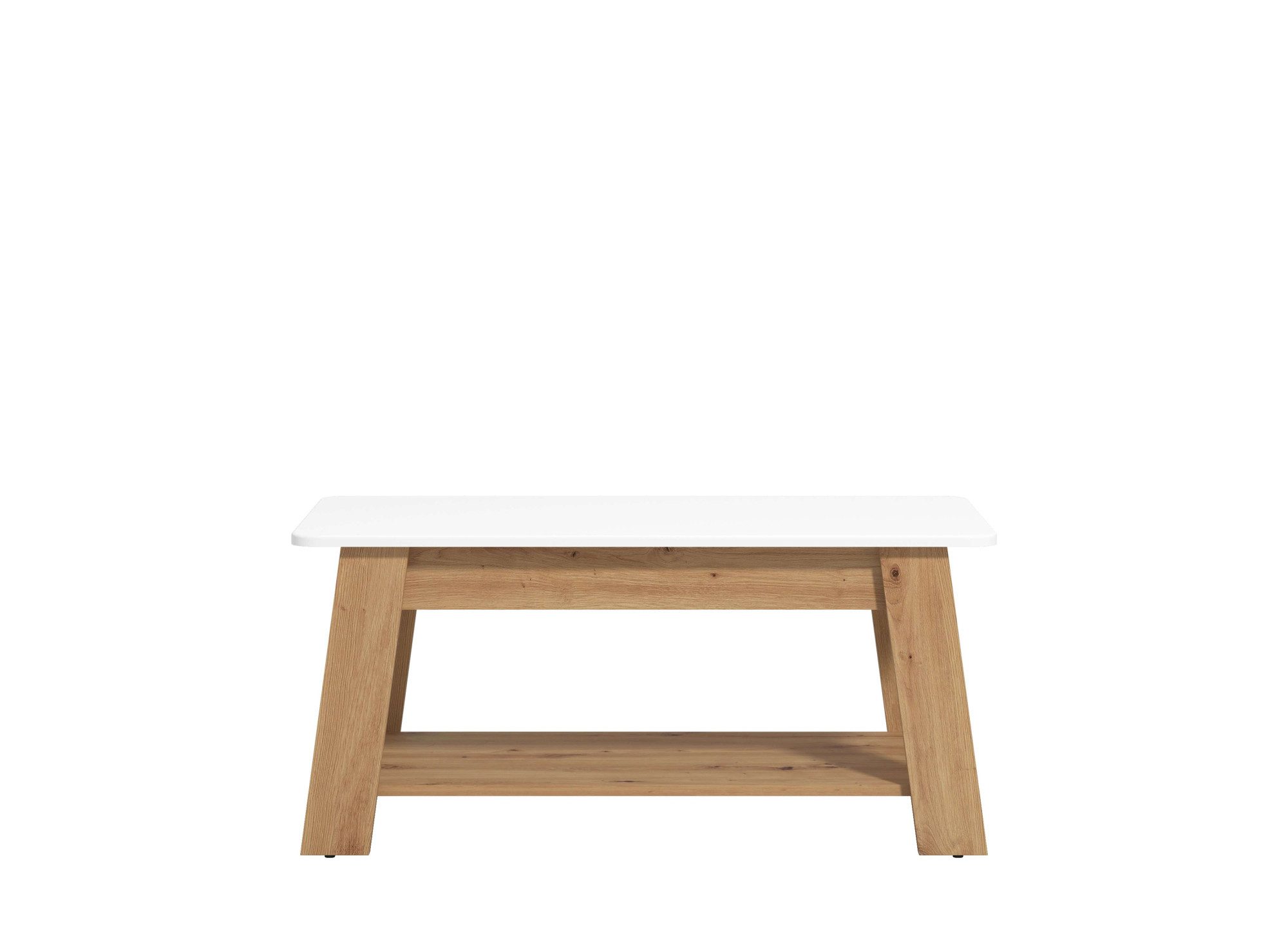 Home affaire Salontafel Piave salontafel, 101 cm, in trendy kleuren, modern met plank, rechthoekig, artisan eik, ideaal voor kleine ruimtes
