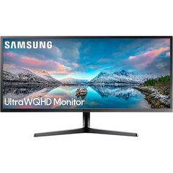 samsung gaming-monitor s34j550wqr, 86,7 cm - 34 ", wqhd grijs
