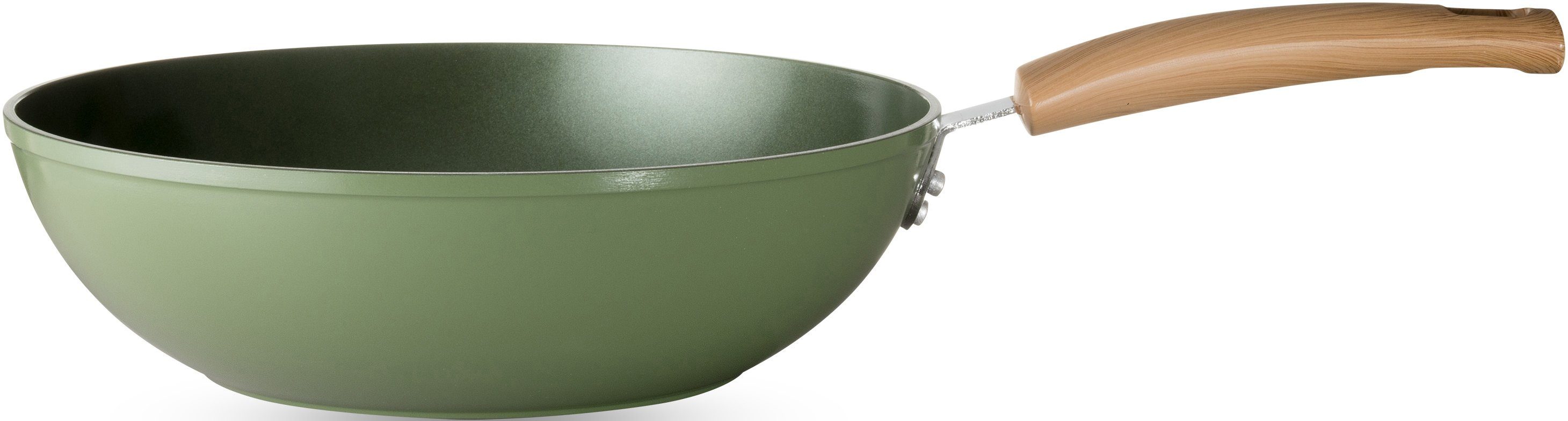 JUST VEGAN Wok CeraVegan plantaardige keramische coating, inductie, ø 28 cm (1-delig)