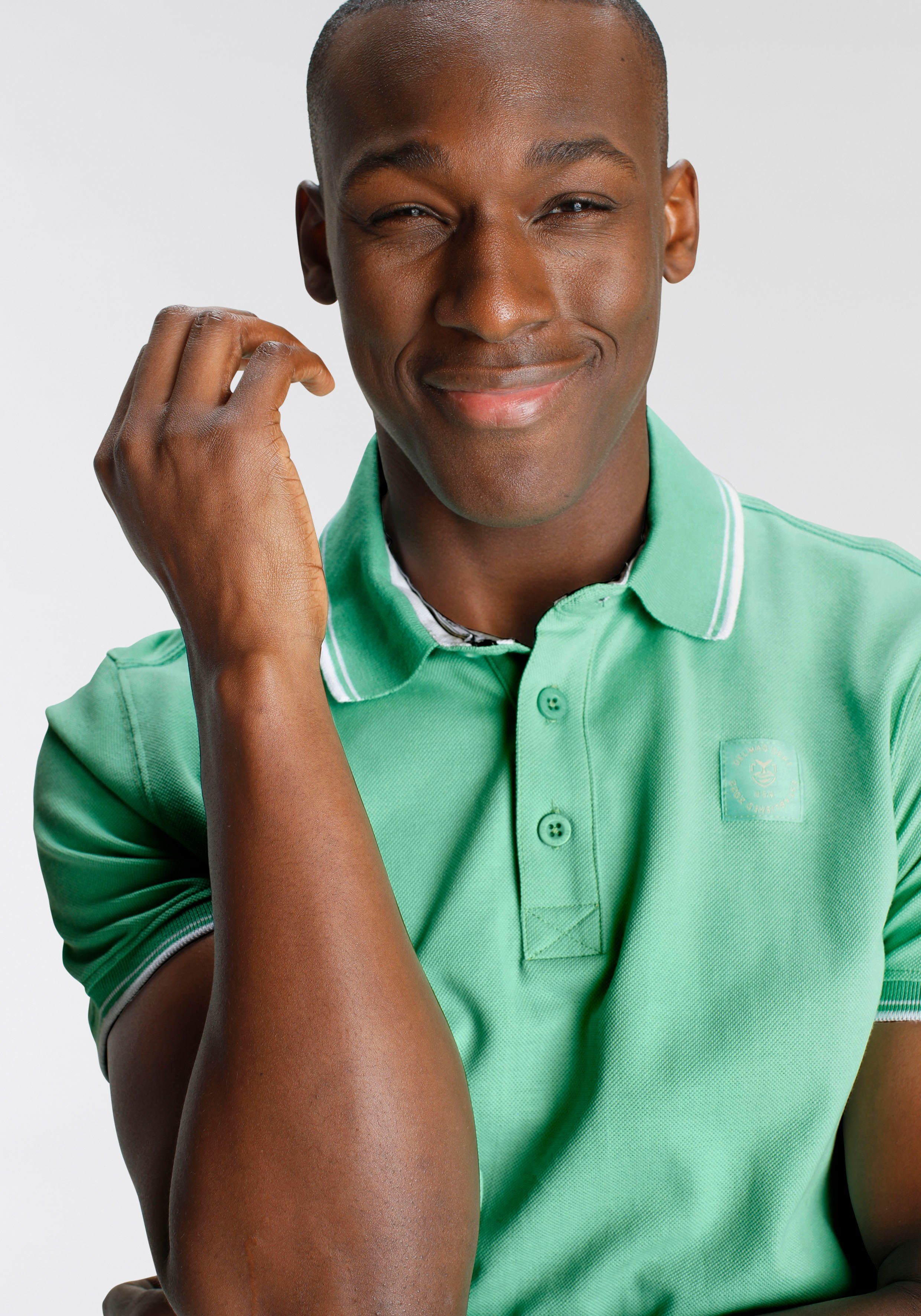 DELMAO Poloshirt Korte mouwen, losse pasvorm, polokraag, voor tennis of golf