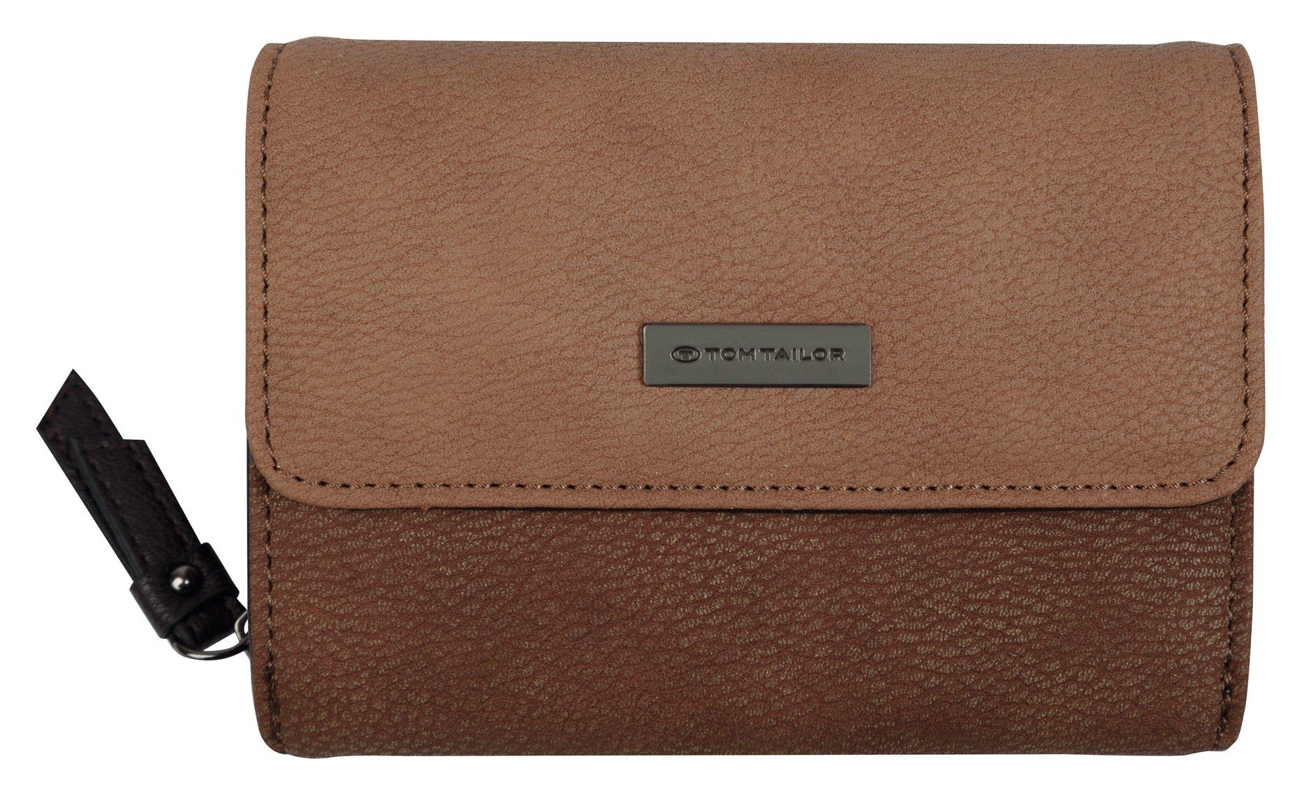 Tom Tailor Portemonnee Elin harmonieuze materiaalmix met licht contrasterende stiksels
