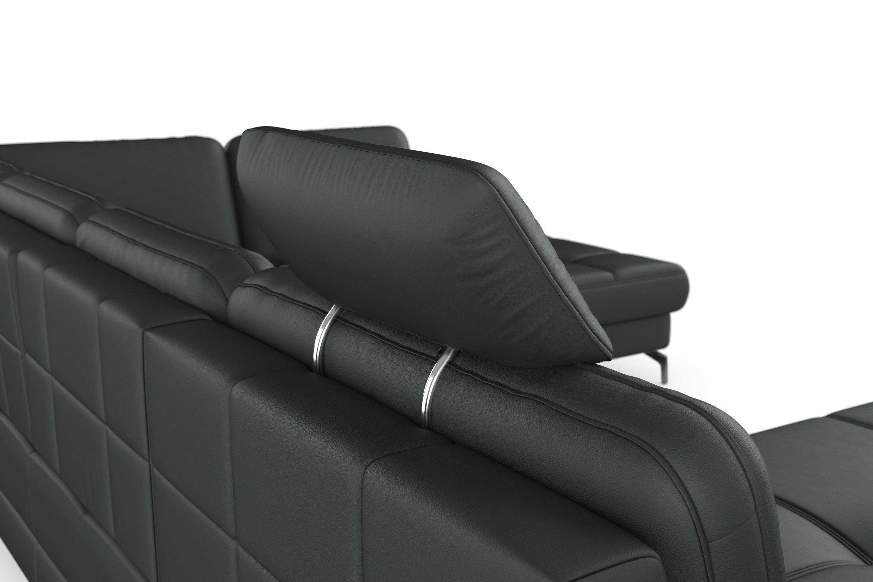 sit&more Zithoek Bendigo U-vorm inclusief zitdiepteverstelling, bodemvrijheid 12 cm, in 2 pootkleuren