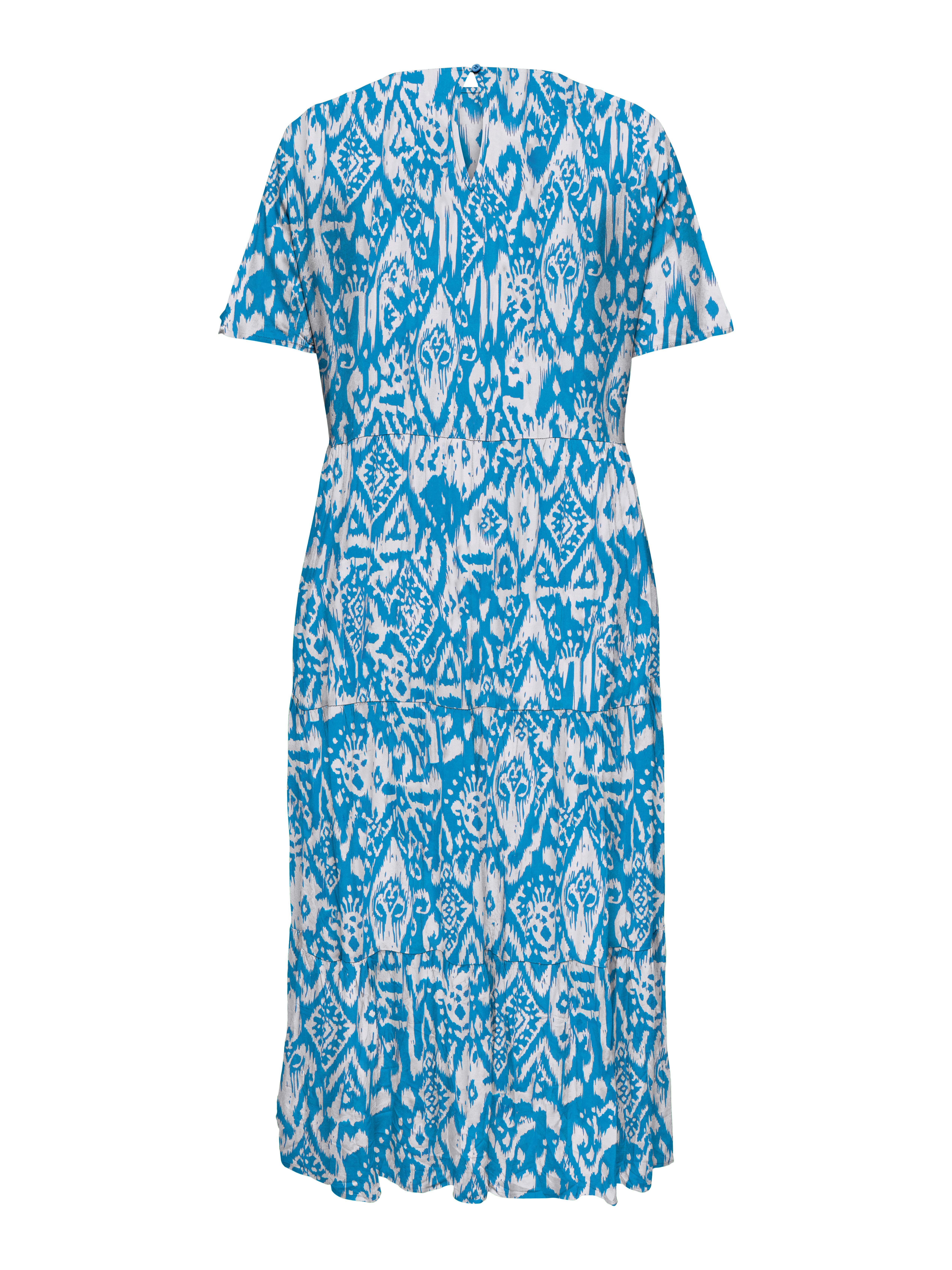 ONLY CARMAKOMA Gedessineerde jurk CARMARRAKESH LIFE SS MIDI DRESS AOP