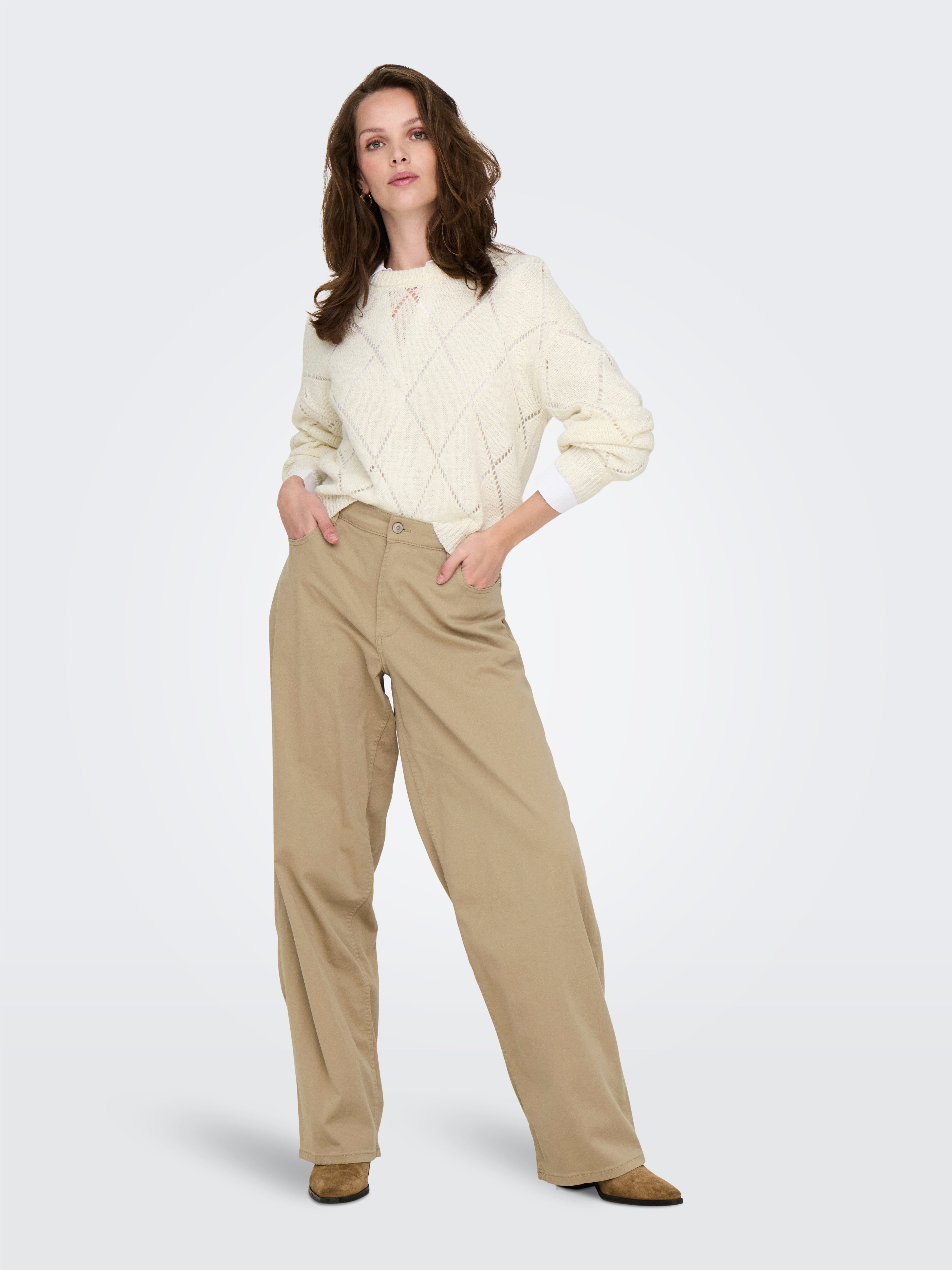 Only Gebreide trui ONLGEENAS LS STRUCTURE O-NECK CC KNT