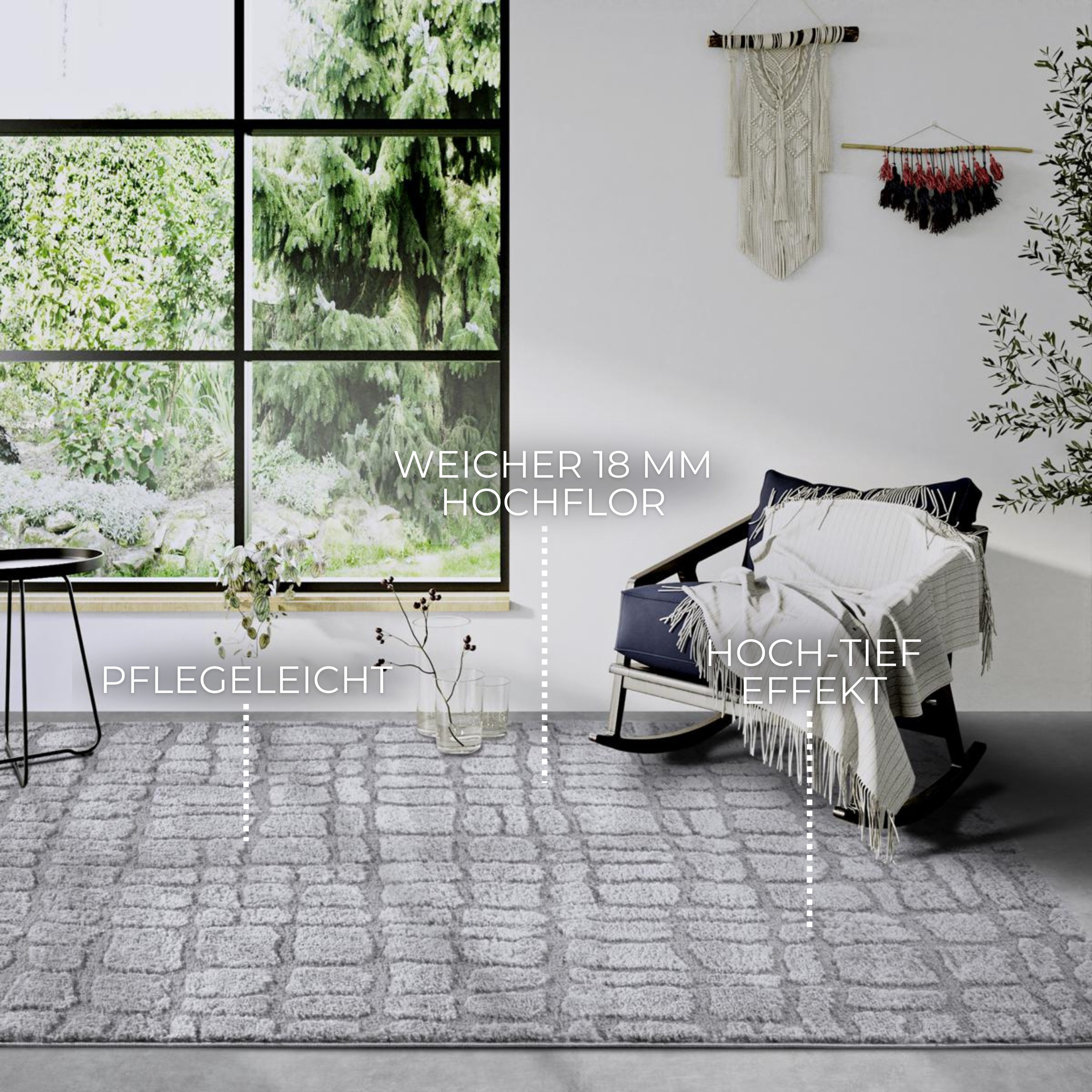 ELLE DECORATION Design-vloerkleed Artistique Hoogpolig, shaggy, loper, zacht, langpolig, modern, hoog-laag effect