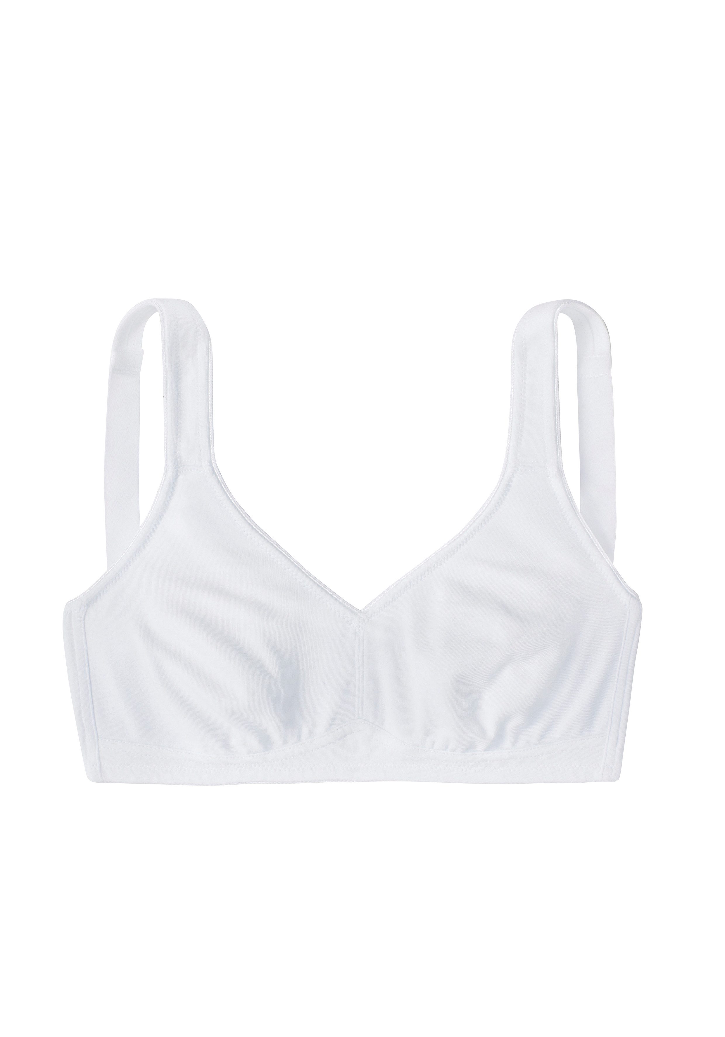 Petite fleur Soft-bh zonder beugels, gemaakt van zacht katoen (Set van 2)