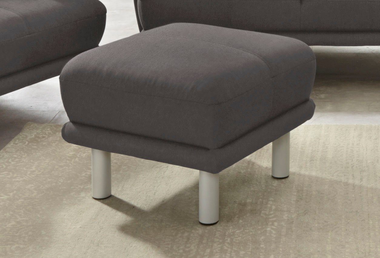 TRENDMANUFAKTUR Hocker Cecilia II, modern en elegant, B/D 66/66cm