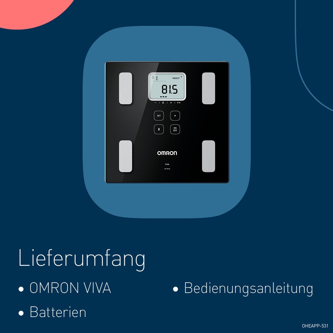 Omron Lichaamsanalyse weegschaal VIVA HBF-222T-EBK