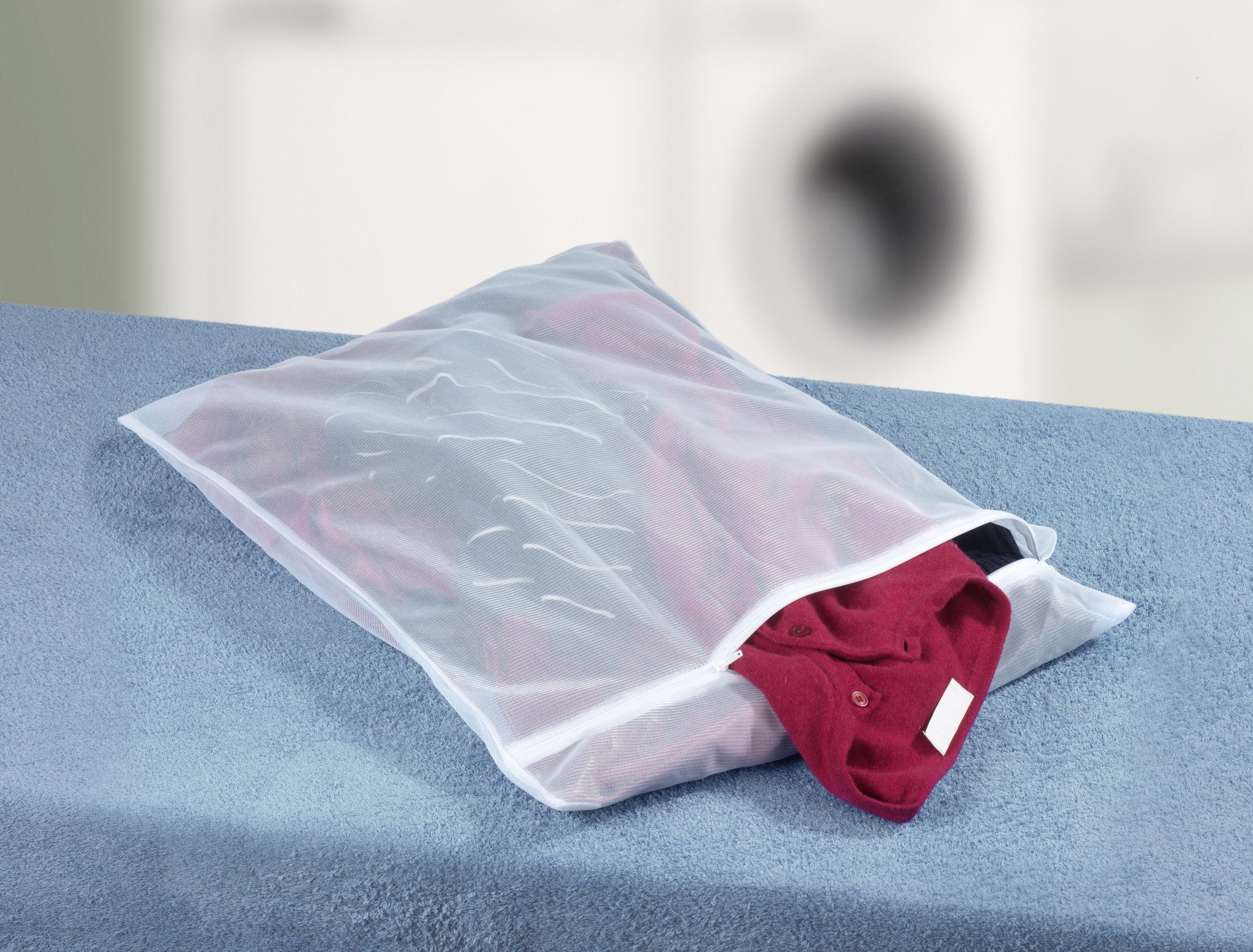 WENKO Wasnet Universeel 3 kg Waszak ter bescherming van fijne was, met rits, kookvast (set, 4 stuks)