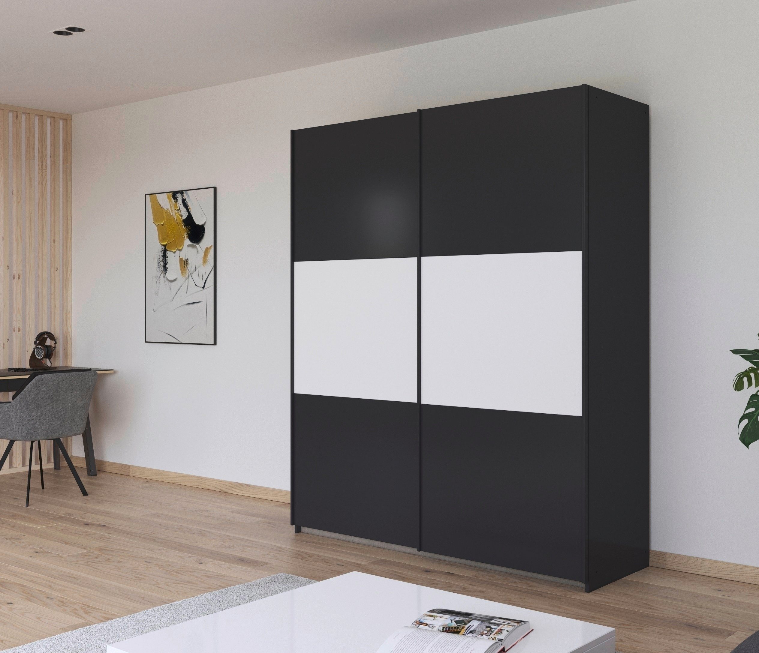 rauch Zweefdeurkast Kledingkast kast garderobe garderobekast waskast NEO met een royale opbergruimte en vele verschillende kleurencombinaties