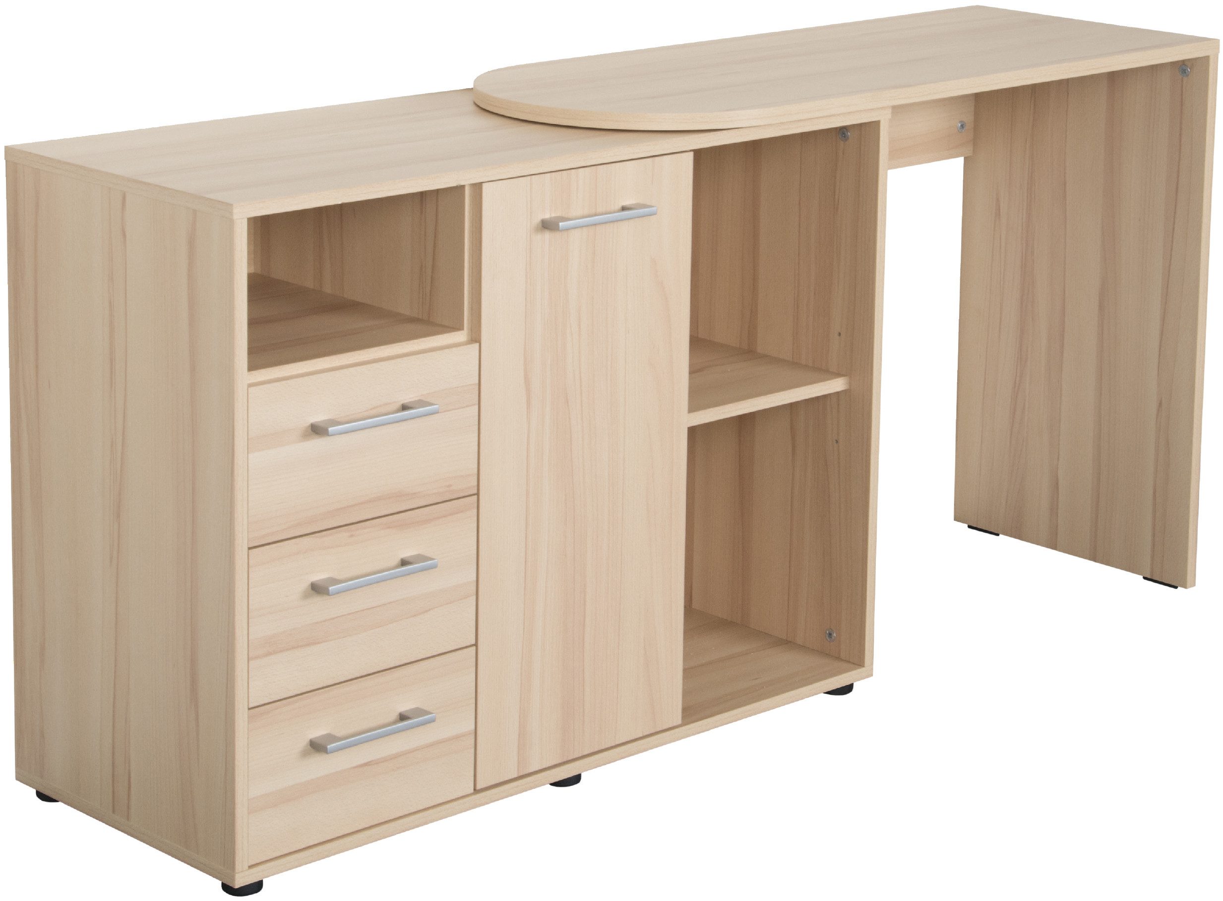 VOGL Möbelfabrik Bureau draaibaar tafelblad, ruimtebesparend, made in germany