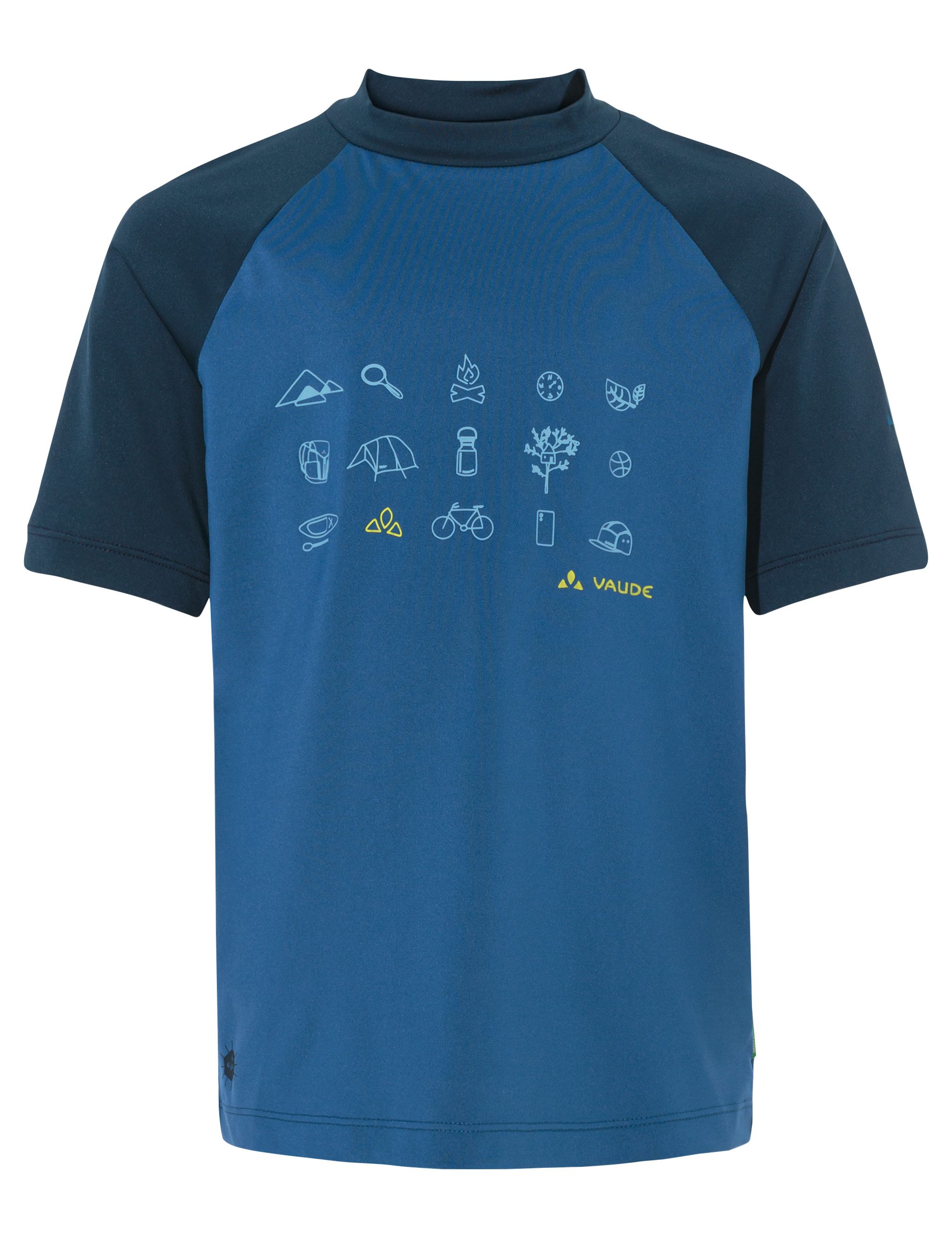 VAUDE Functioneel shirt Solaro voor kinderen kinderen shirts maat 134/140 blauw