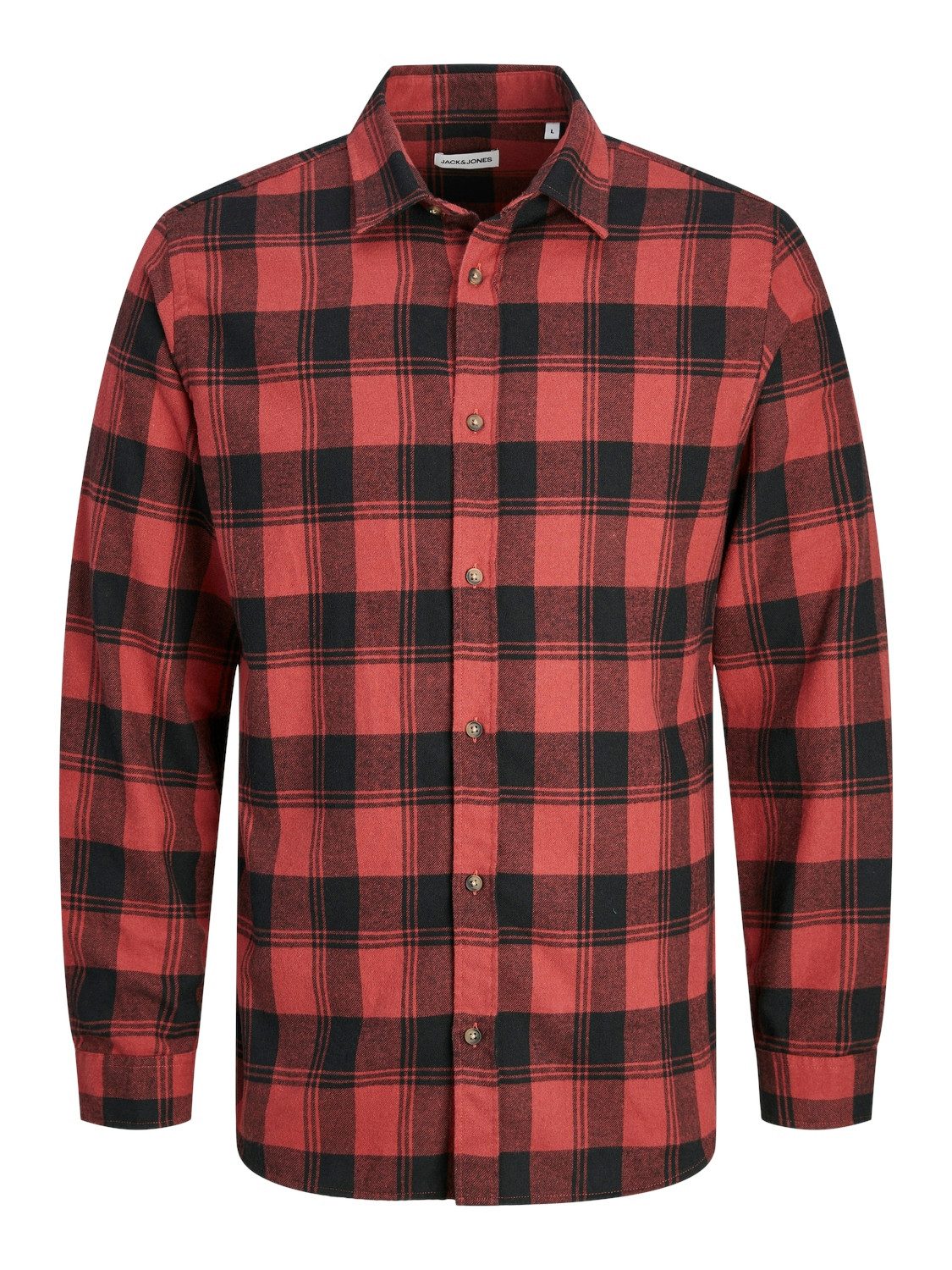 Jack & Jones PlusSize Overhemd met lange mouwen JJJOSHUA FALL BUFFALO SHIRT LS PLS