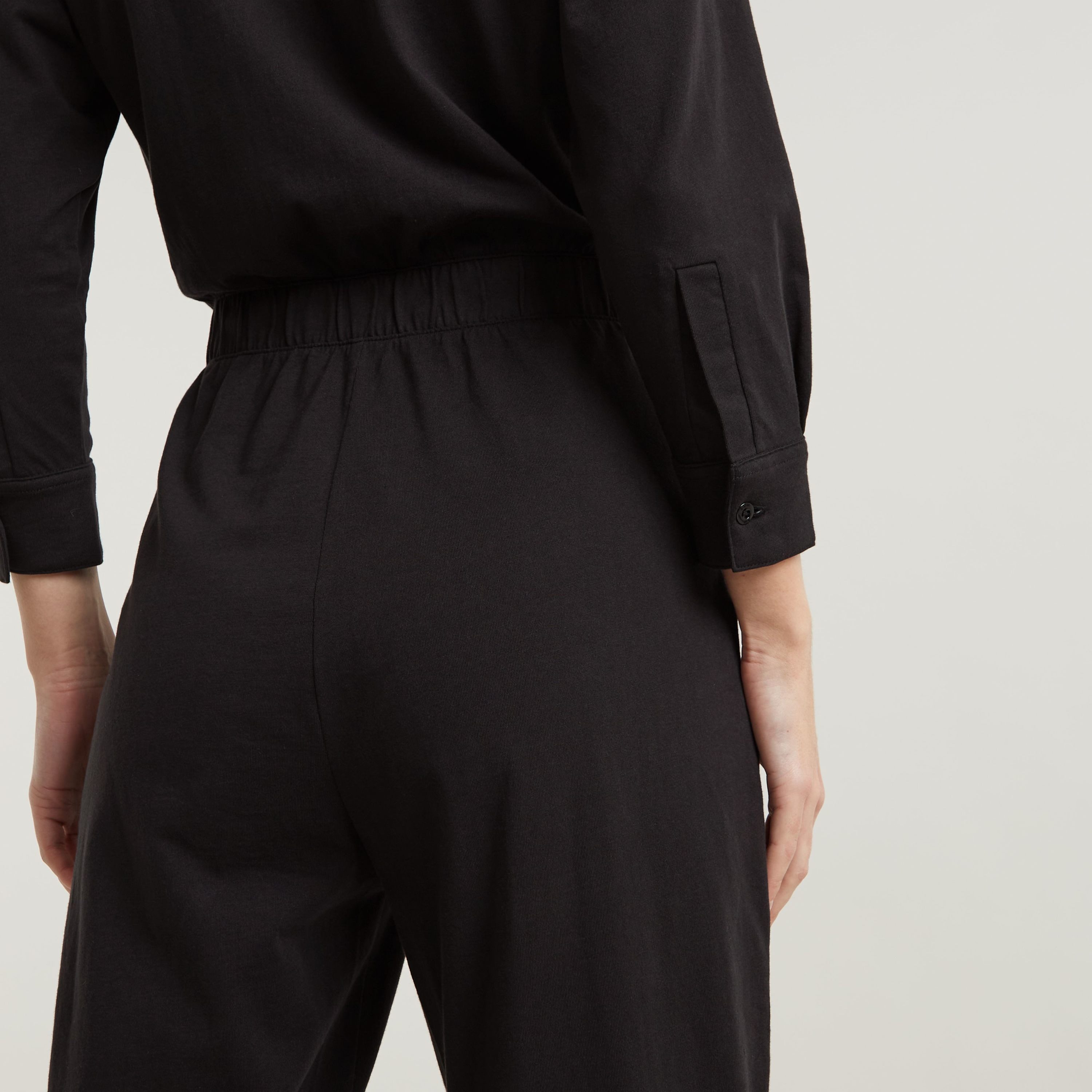 G-Star RAW Jumpsuit Shirt Jumpsuit elastische taille met knop