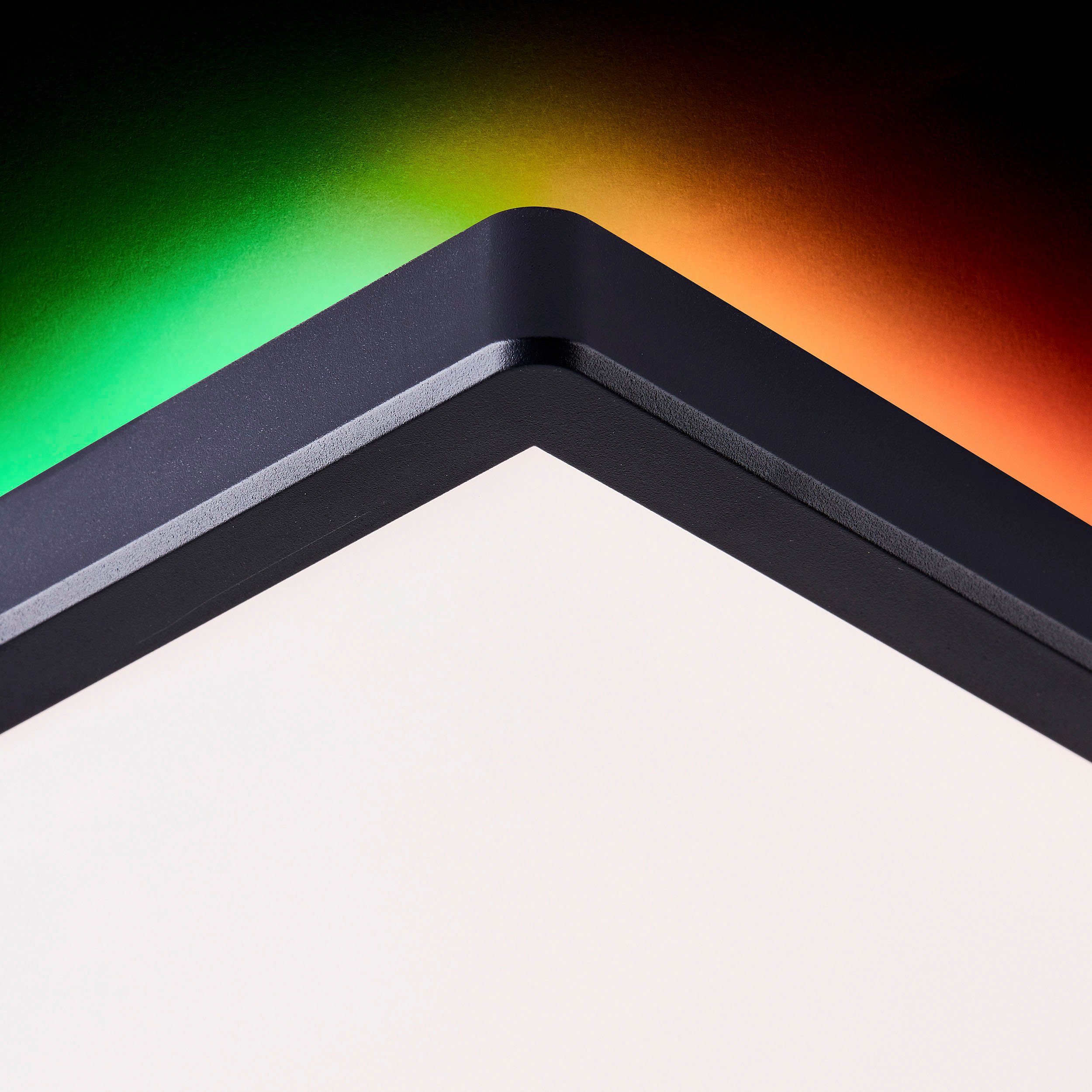 my home Led-plafondlamp Elliot 42 x 42 cm, 2500 lumen, 3000-6500 kelvin, wit/zwart (1 stuk)