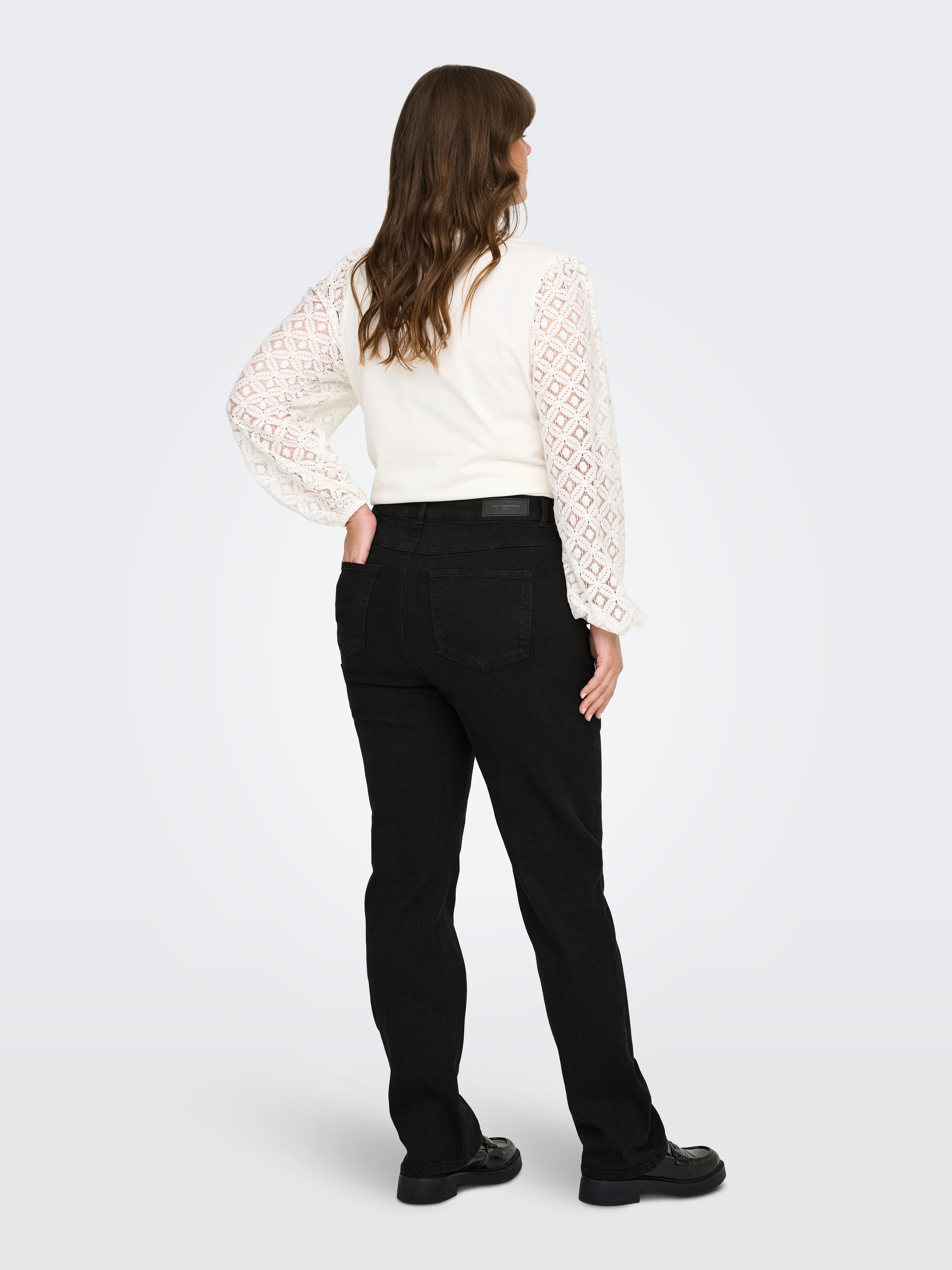 ONLY CARMAKOMA Straight jeans CARCRUZ EX HW STRAIGHT DNM PIMBOX BF