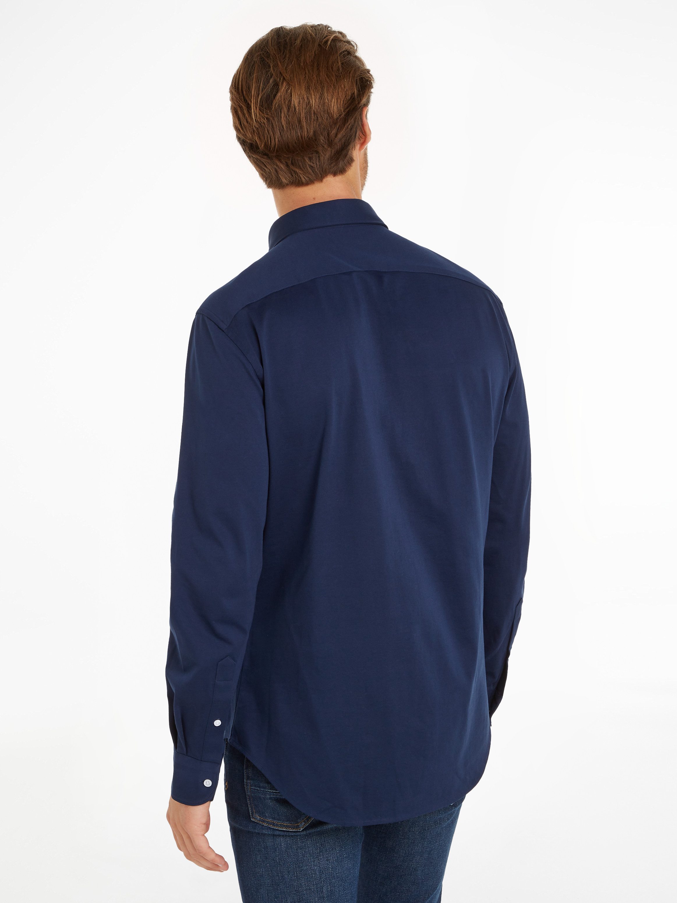 Tommy Hilfiger Businessoverhemd CL KNITTED SOLID RF SHIRT