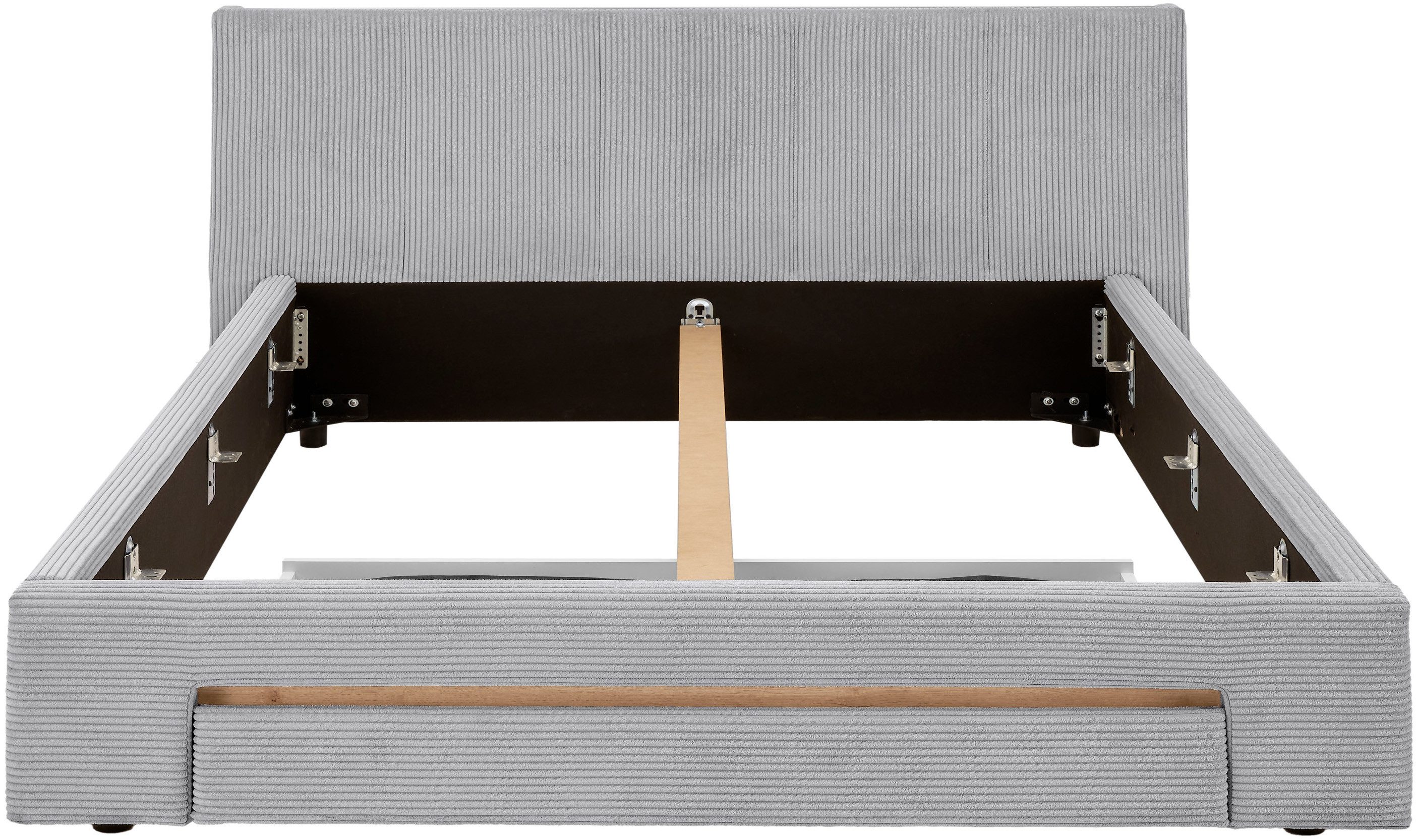 INOSIGN Gestoffeerd bed CiTY/GiRON, bedframe met bedlade, gestoffeerd opbergbed met hondenbed of opberglade, bekleding van corduroy of linnenlook