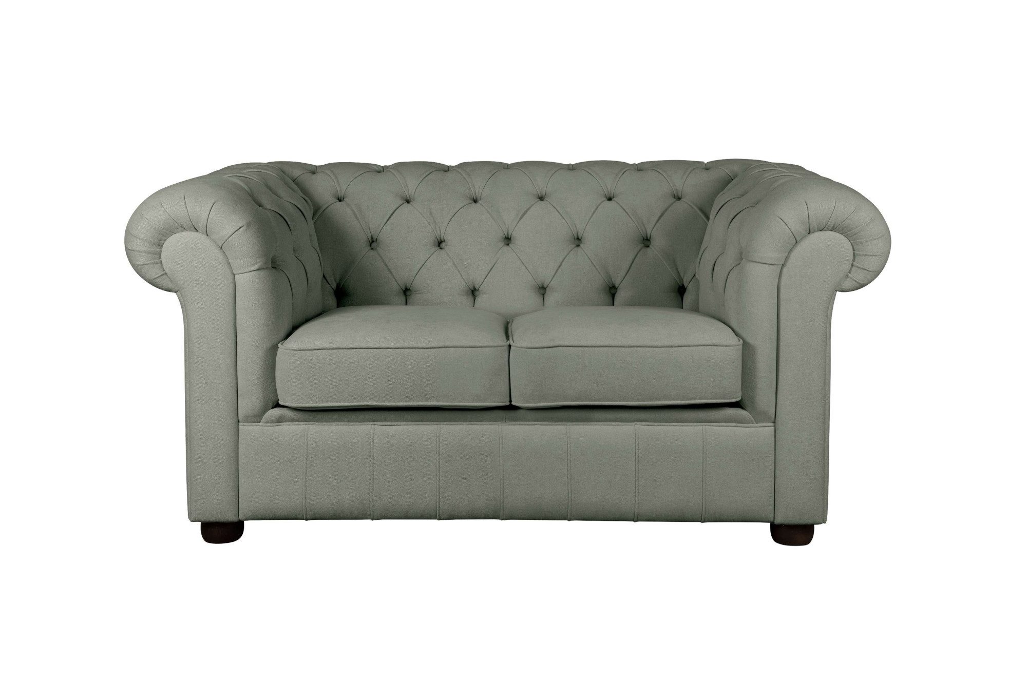 Home affaire 2-zitsbank CHARENTE, Chesterfield bank, golfvering, afmetingen: B/D/H: 147/89/74 cm