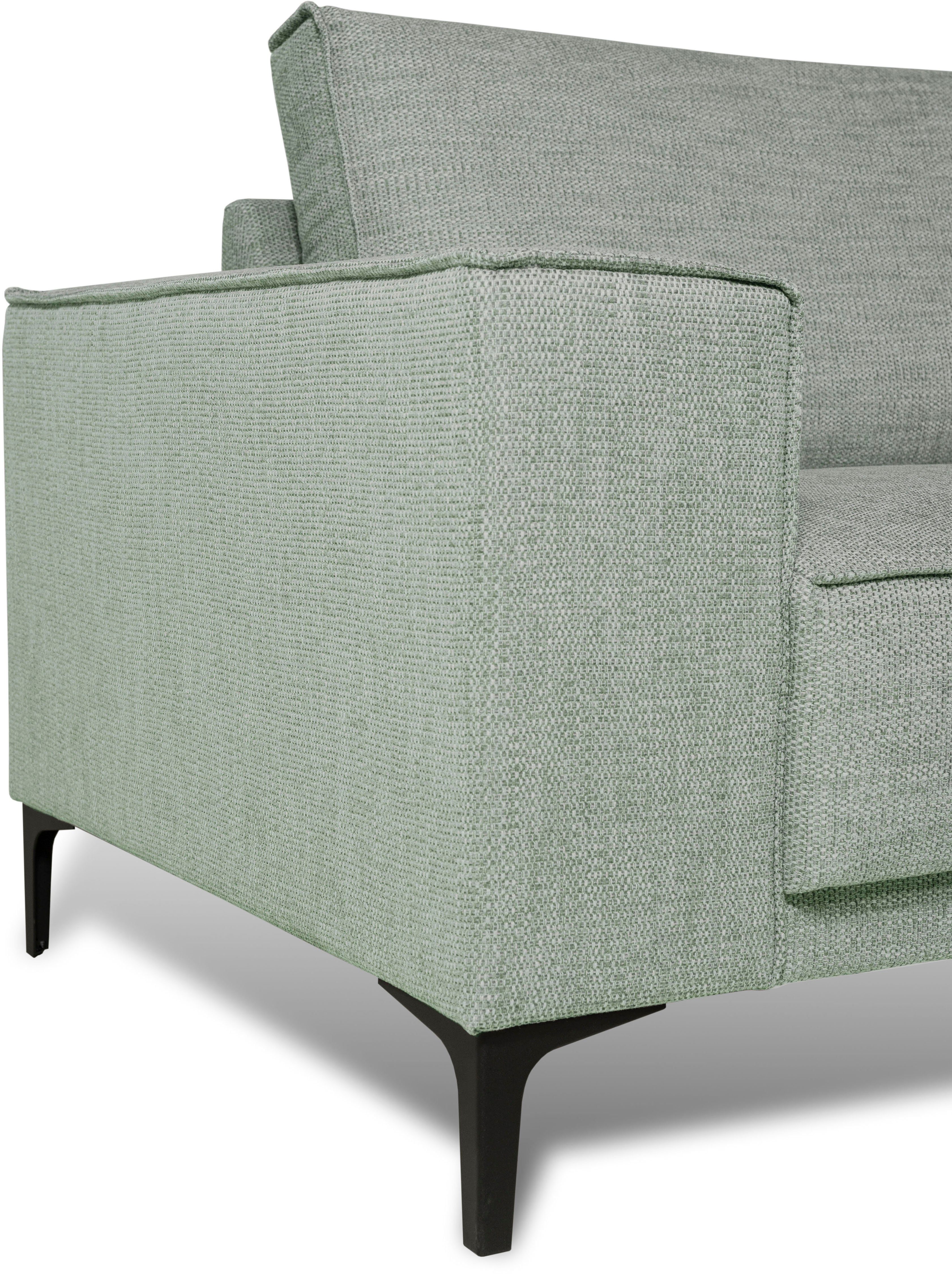 Places of Style Hoekbank Oland, structuur, platweefsel, luxe microvezel, bouclé