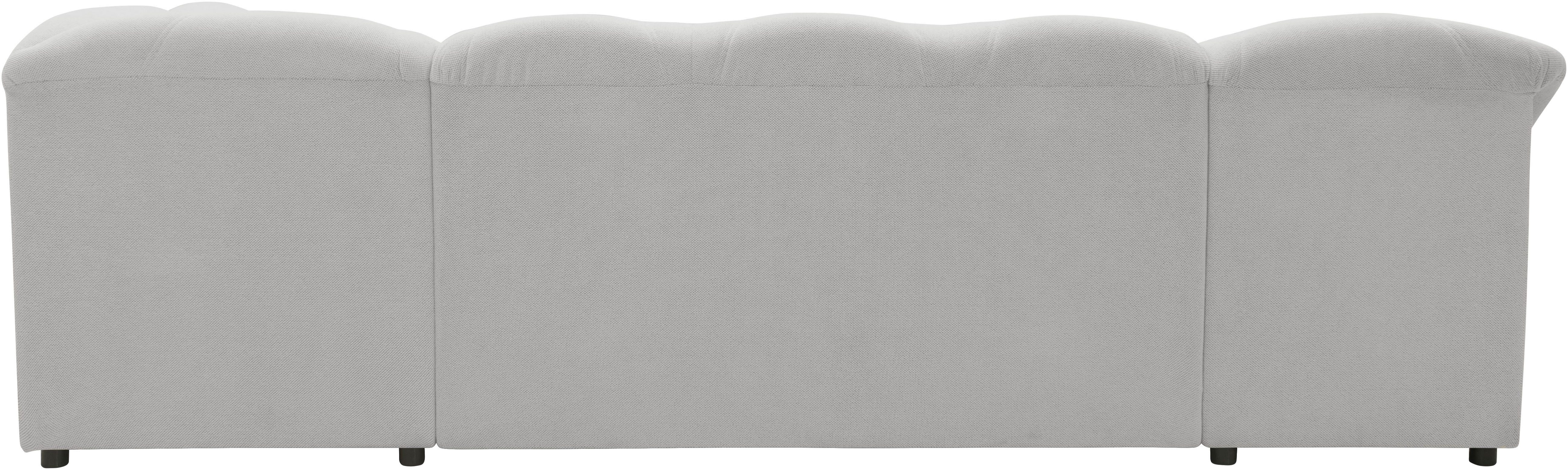 DOMO collection Zithoek Flores ook in leren bekleding, B/D/H: 293/180/86 cm, U-vorm (3 stuks)
