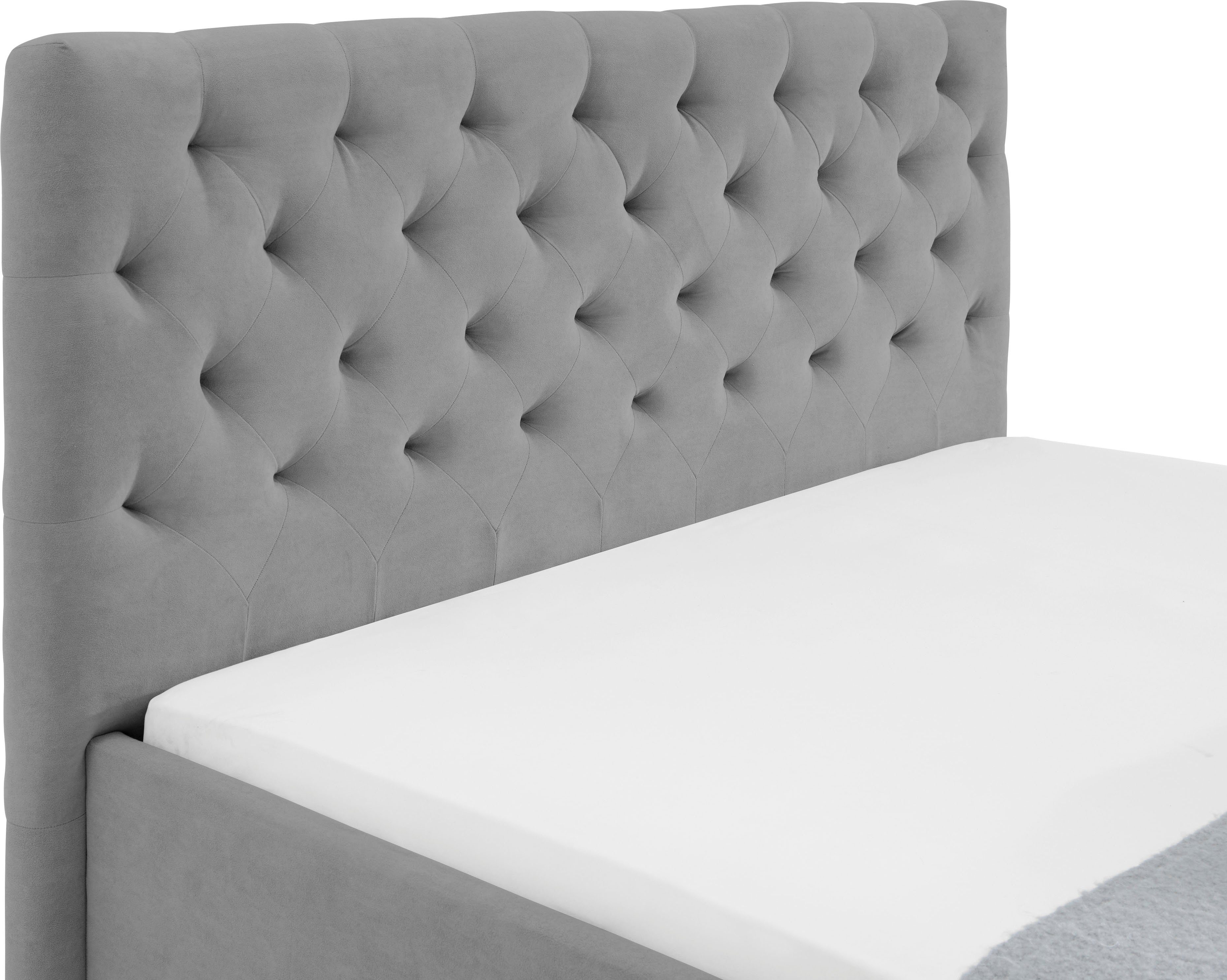 Relita Gestoffeerd bed Miami met hoogteverstelling in twee breedtes